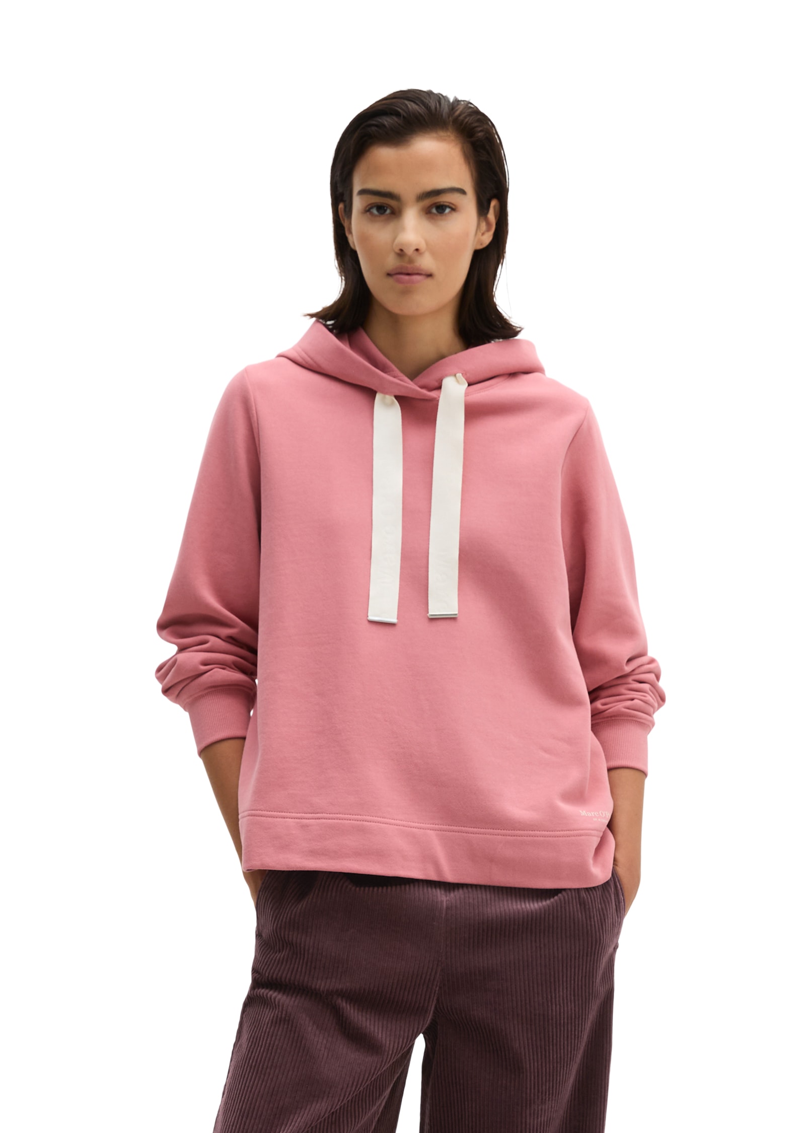Image of Marc OPolo Hoodie, relaxed mit gepeachter Oberfläche