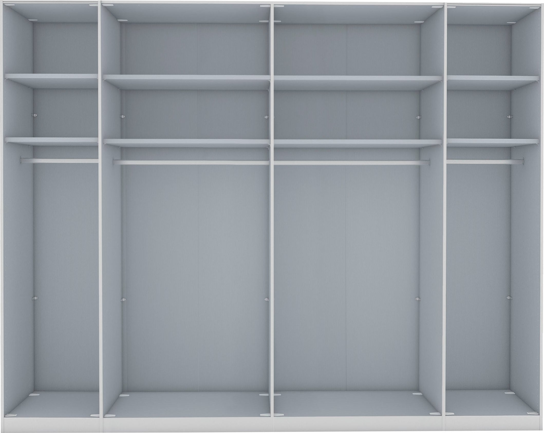 WIEMANN Armoires à vêtements »Monaco« avec façade en verre ainsi que ferrures de haute qualité incluant amortisseur
