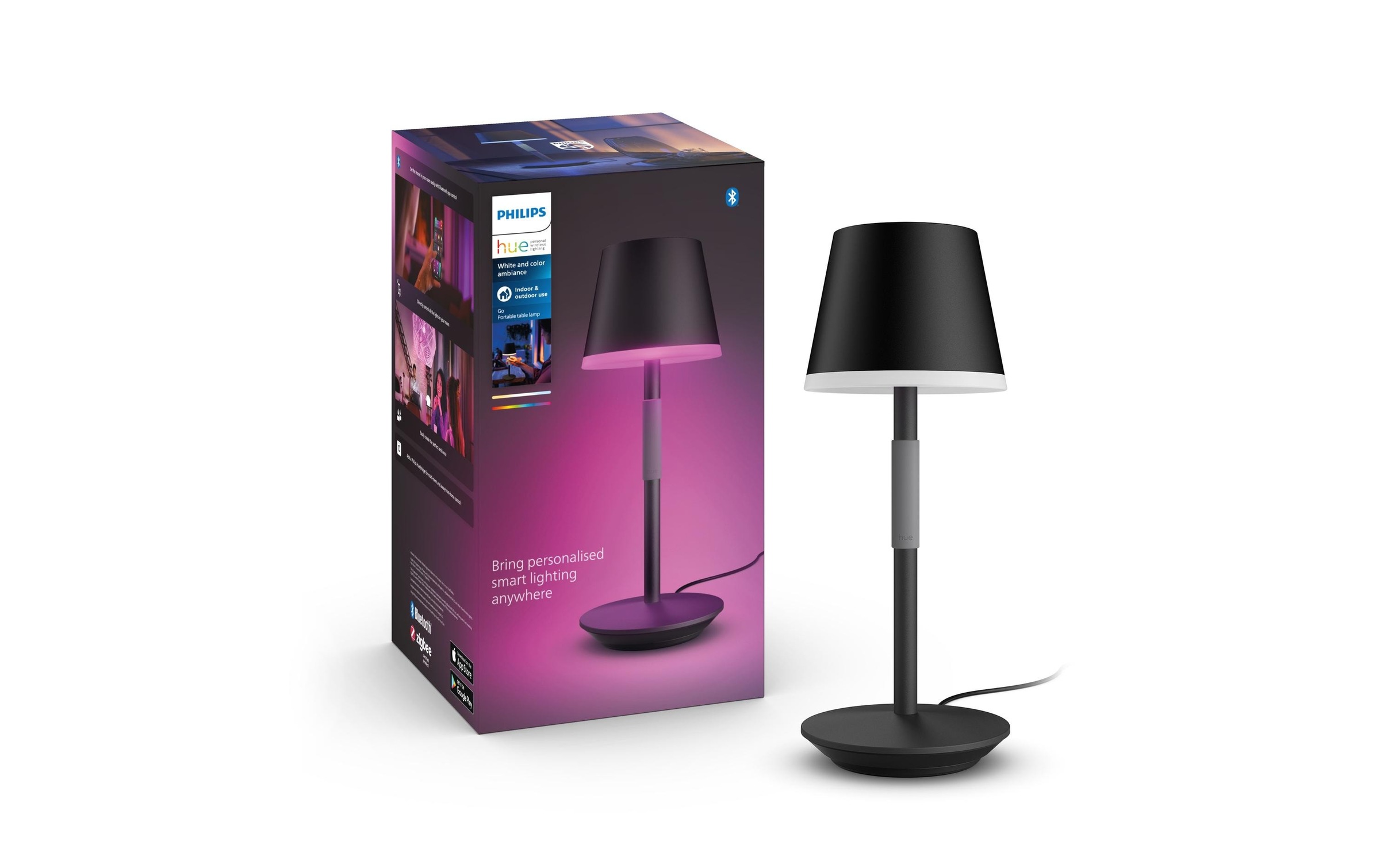 Image of Philips Hue Tischleuchte "Philips Hue White & Color Ambiance" Neutralweiss