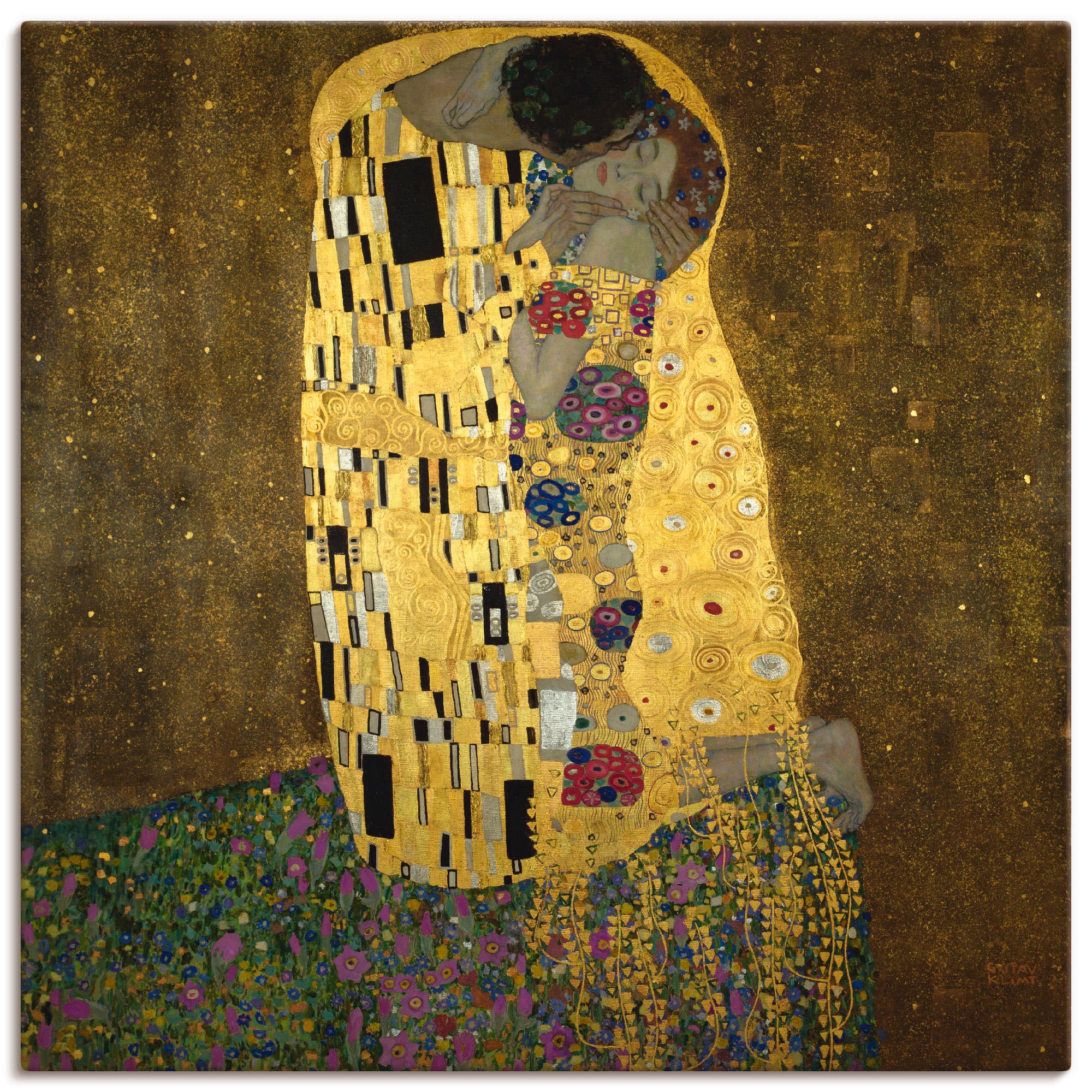 Artland Wandbild »Der Poster in oder Leinwandbild, (1 versch. als Wandaufkleber Kuss«, St.), acheter confortablement Paar, Grössen