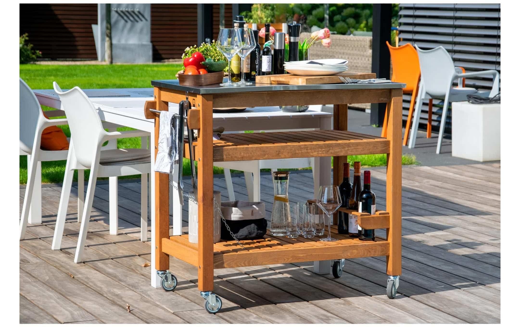 dobar Chariot à roulettes »Rollbarer Beistellwagen« Vielseitiger Multifunktionswagen