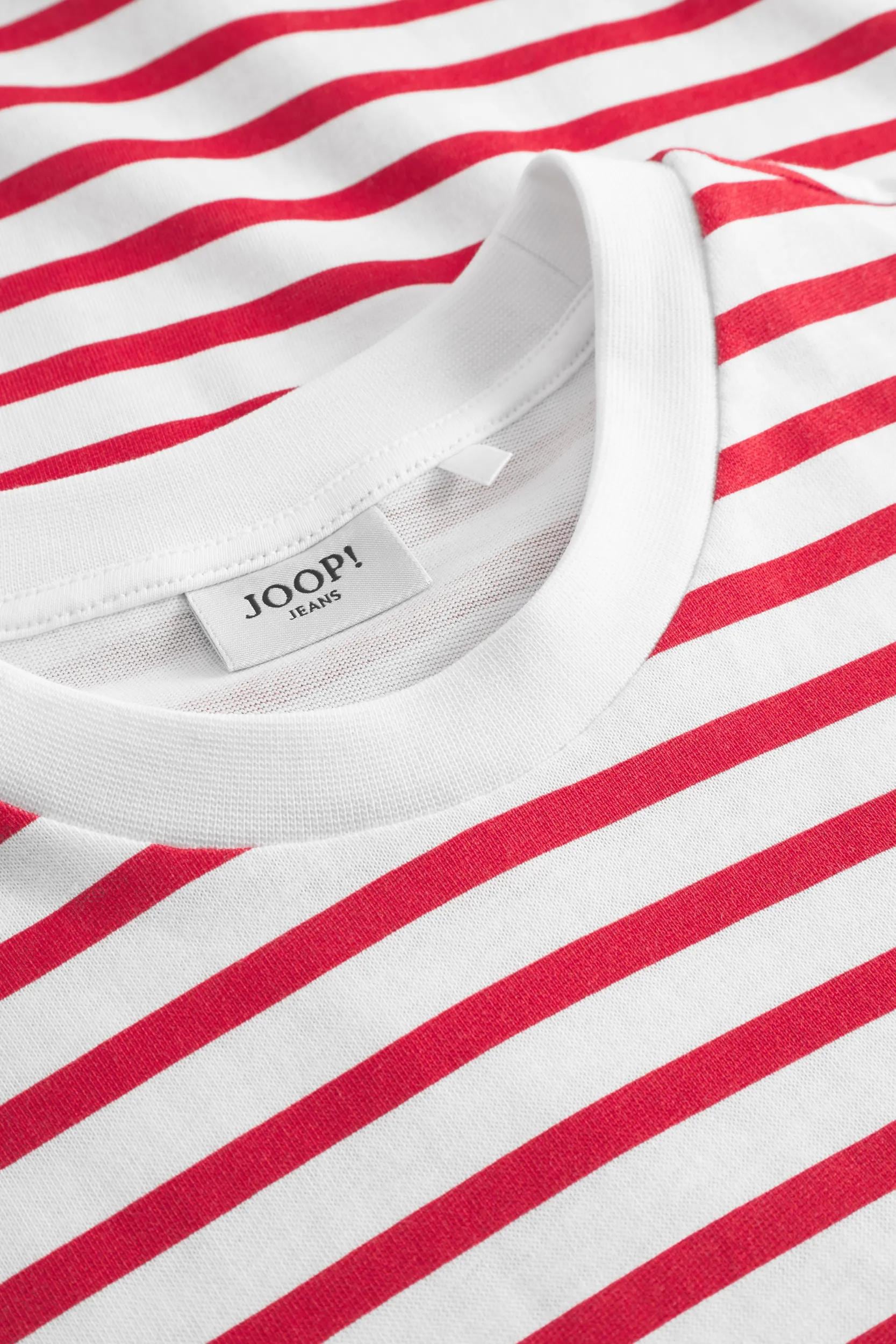 Joop Jeans T-shirt »Teele« geringelt, gerippter Rundhals