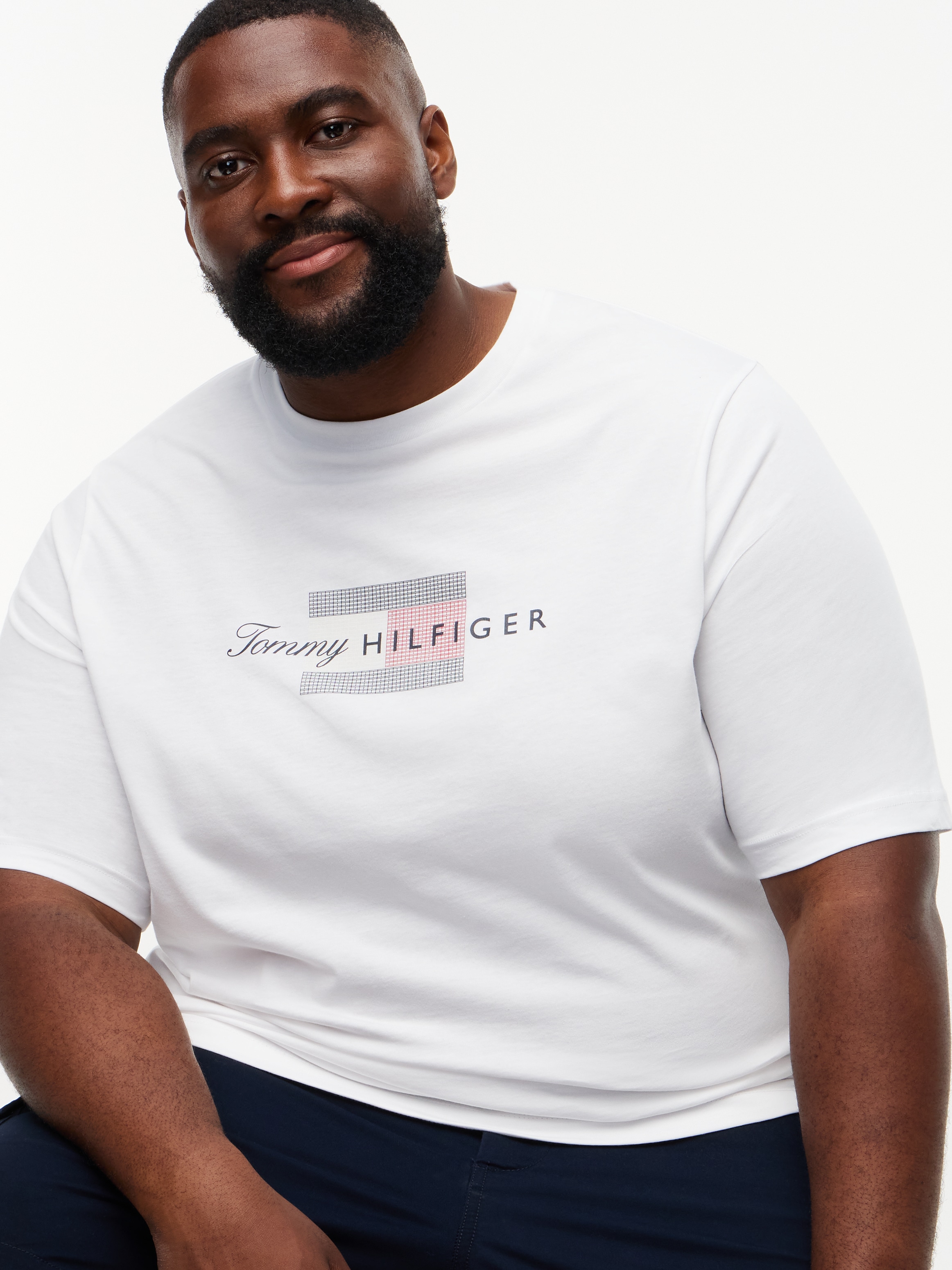 Tommy Hilfiger Big & Tall T-shirt En jersey avec graphique drapeau, grandes tailles