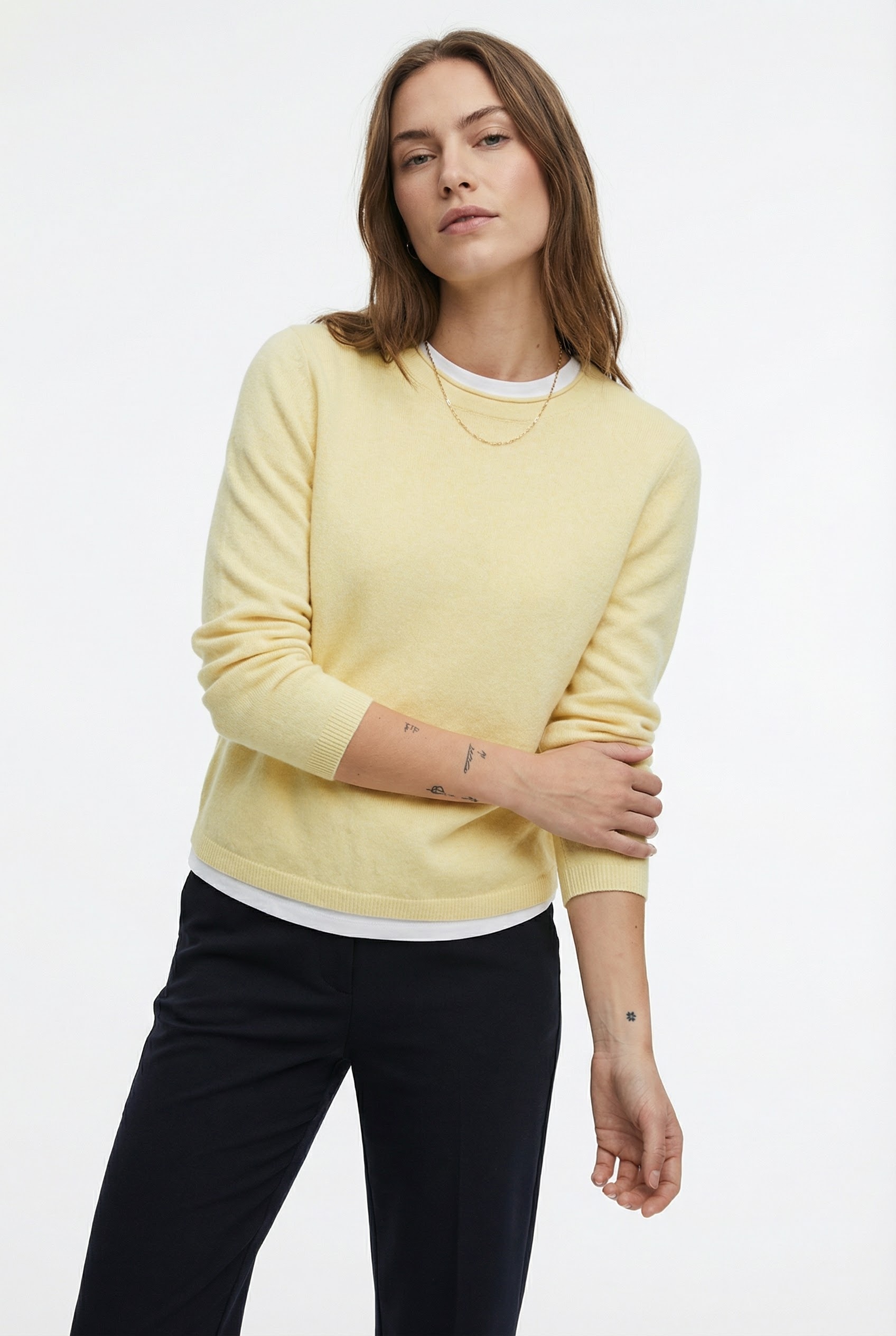 Image of ONLY Strickpullover "ONLLOYAL LS ONECK KNT NOOS" Materialmix