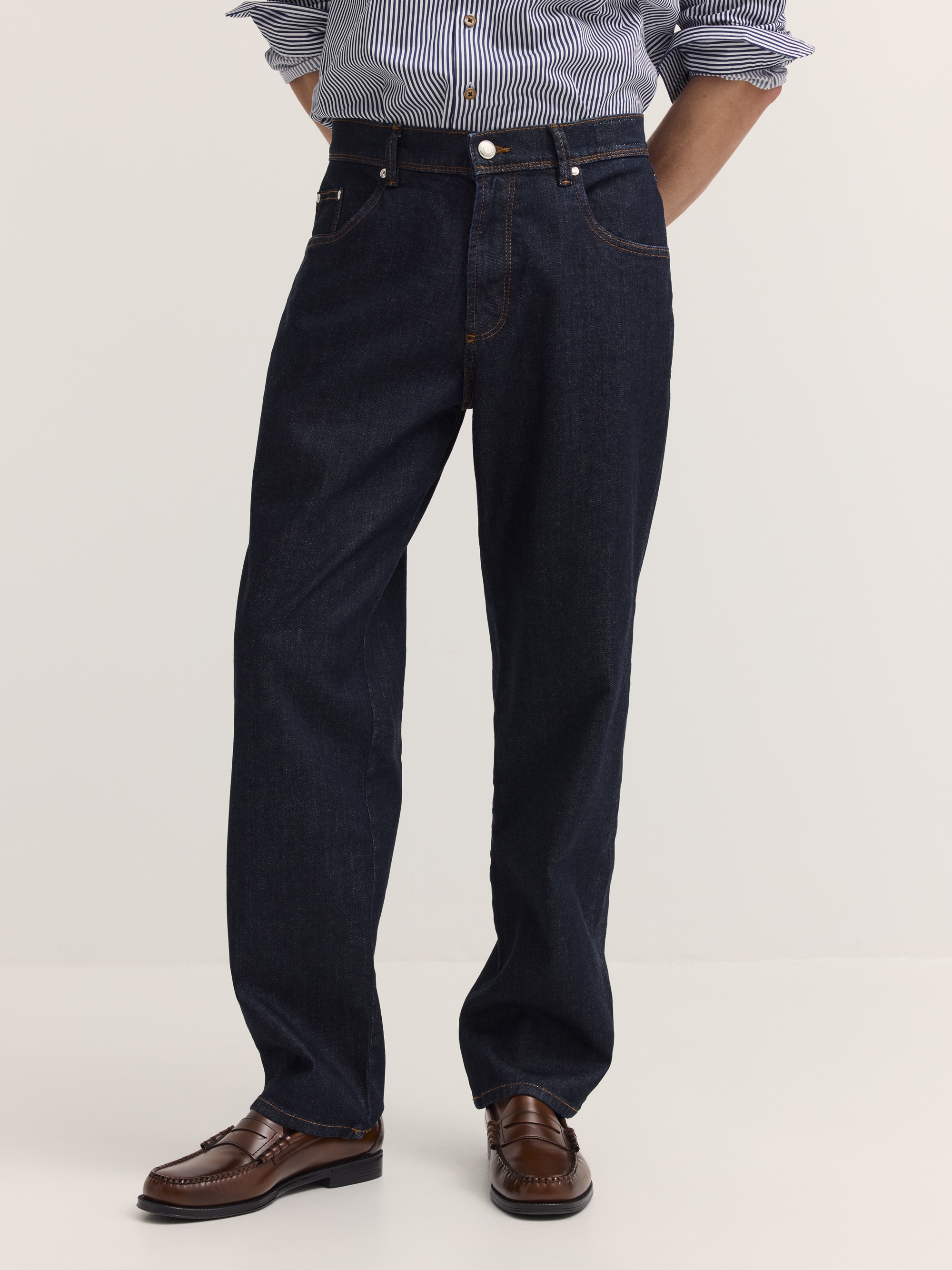 Image of bugatti 5-Pocket-Jeans "Loose Fit" aus Kaihara Raw Denim