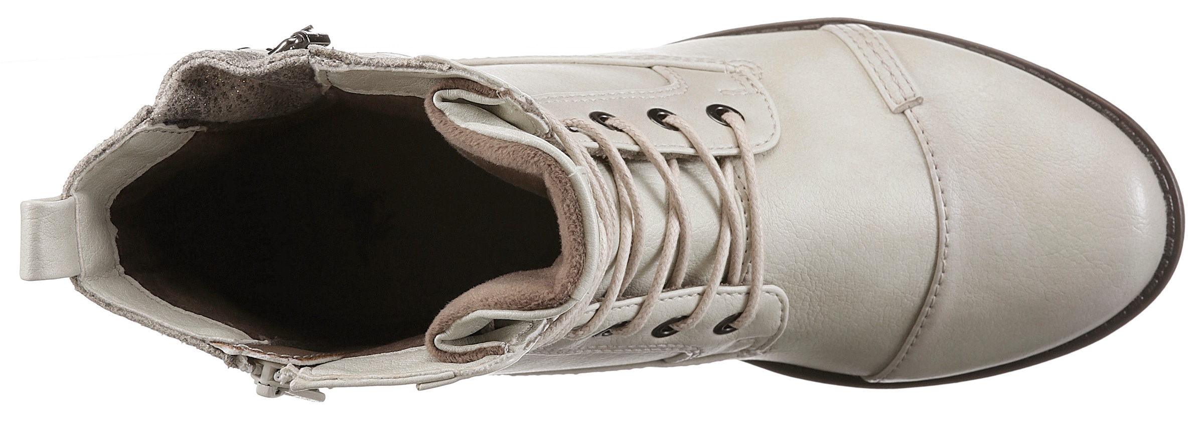 Mustang Shoes Schnürstiefelette, mit Innen-Reissverschluss