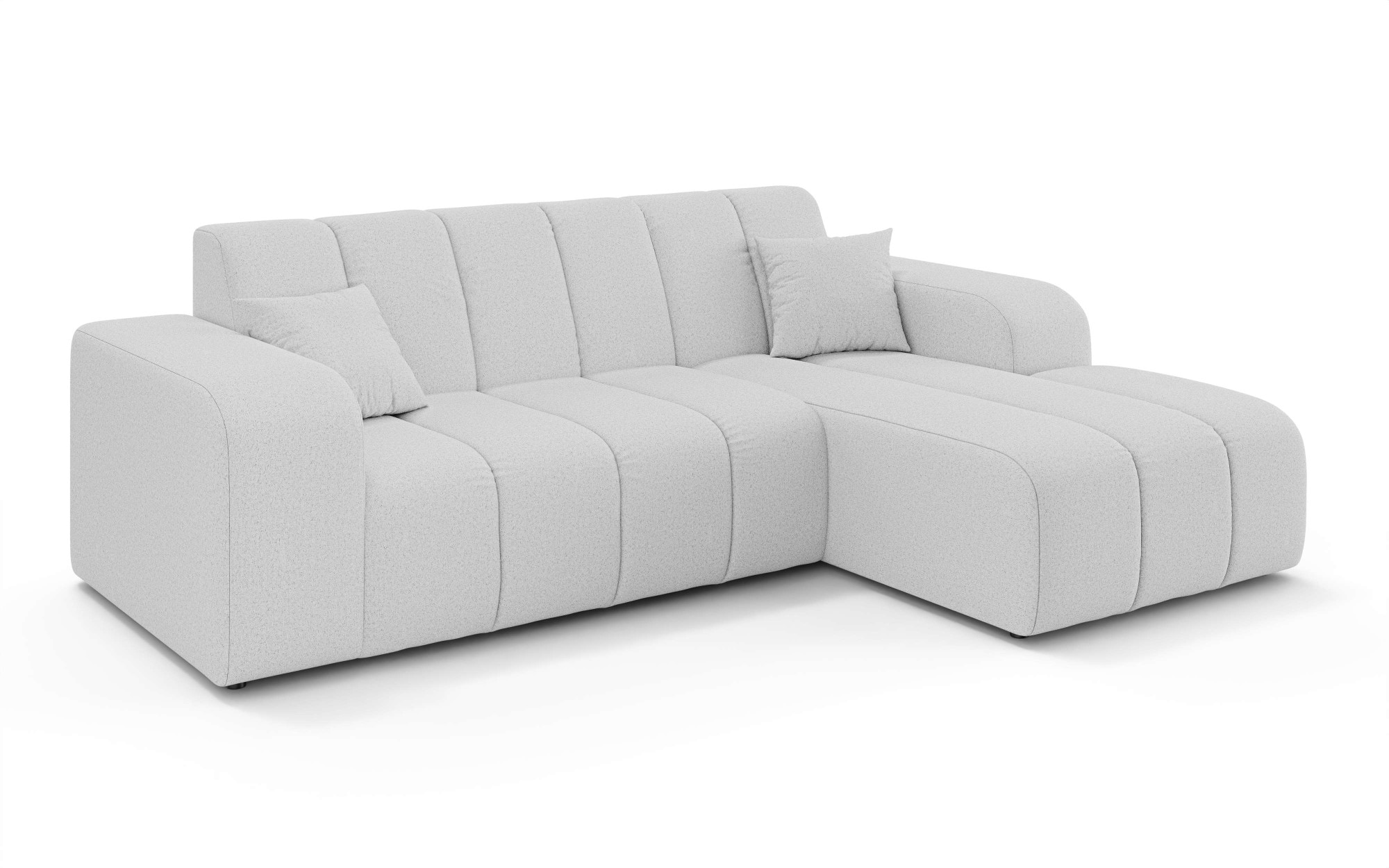 INOSIGN Ecksofa »CASSY L-Form, Schlafsofa mit Bettkasten, Masse B/T/H: 245/165/88 cm«, mit 2 Rückenkissen, Recamiere rechts oder links bestellbar