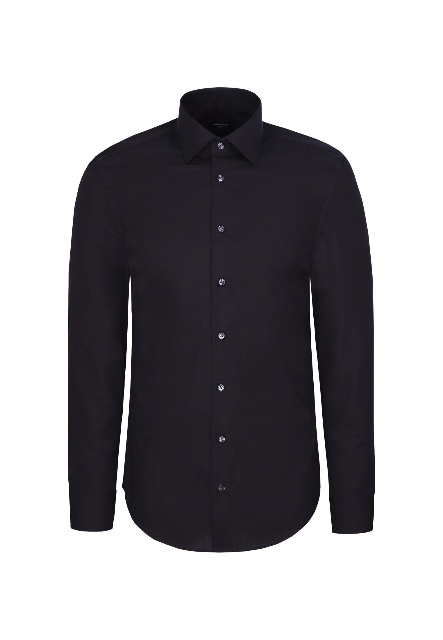 seidensticker Chemise d'affaires »Schwarze Rose« Slim 1/1 Kentkragen Uni