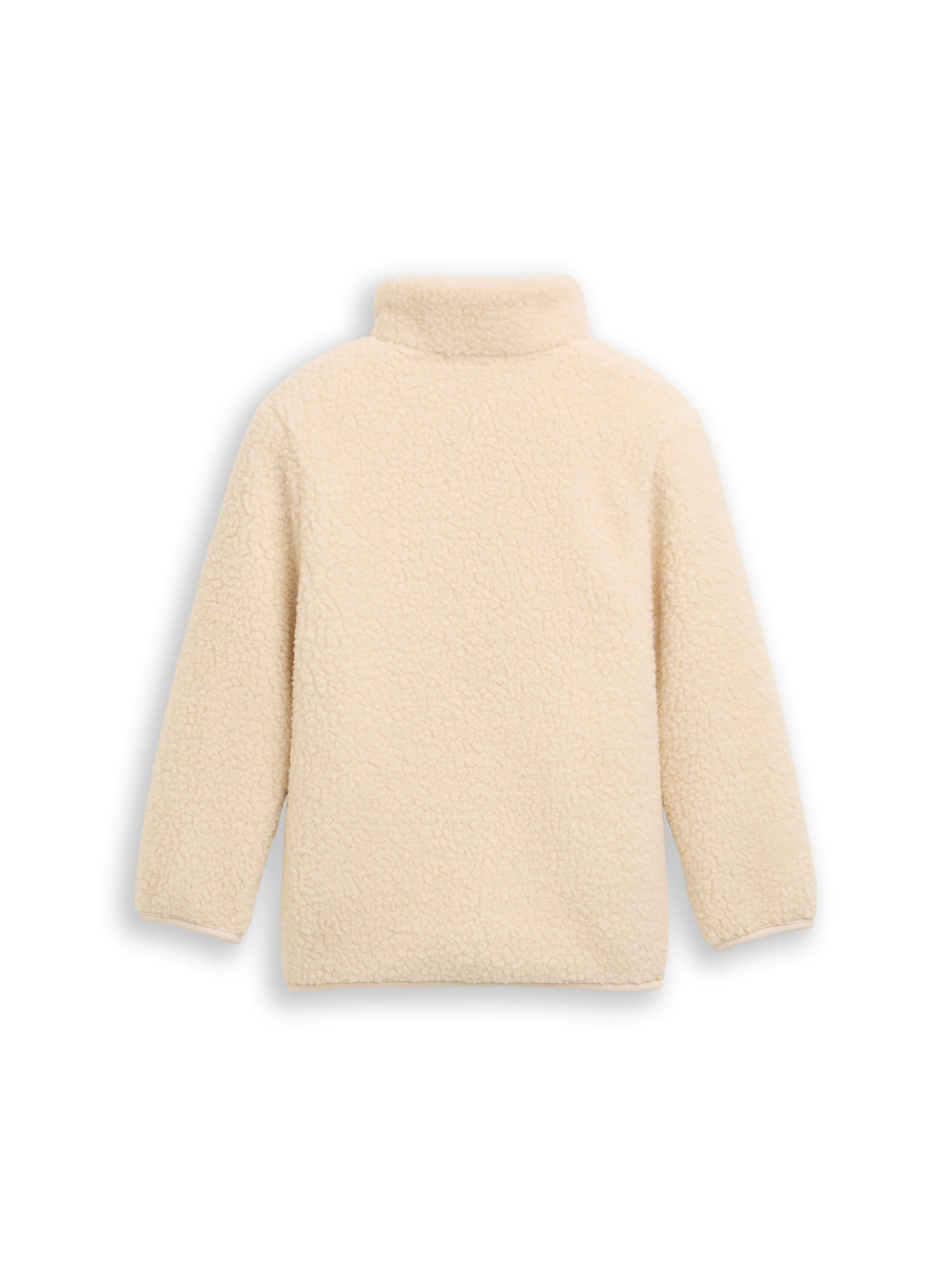 TOM TAILOR Veste sweat Teddy-Plüsch, mit Stehkragen