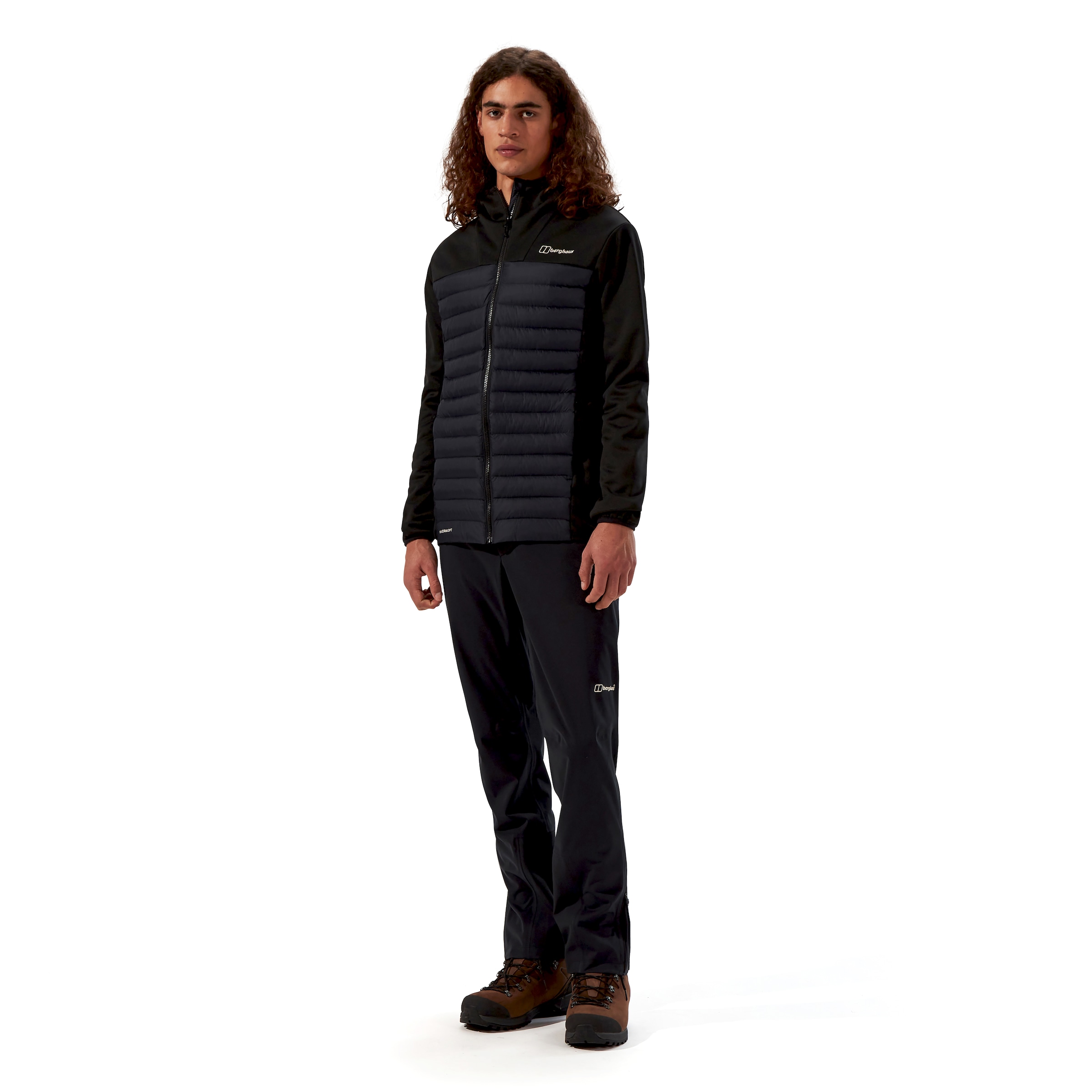 Berghaus Veste hybride »VASKYE HOODED HYBRID JACKET« avec capuche avec capuche avec protège-menton, déperlant et coupe-vent