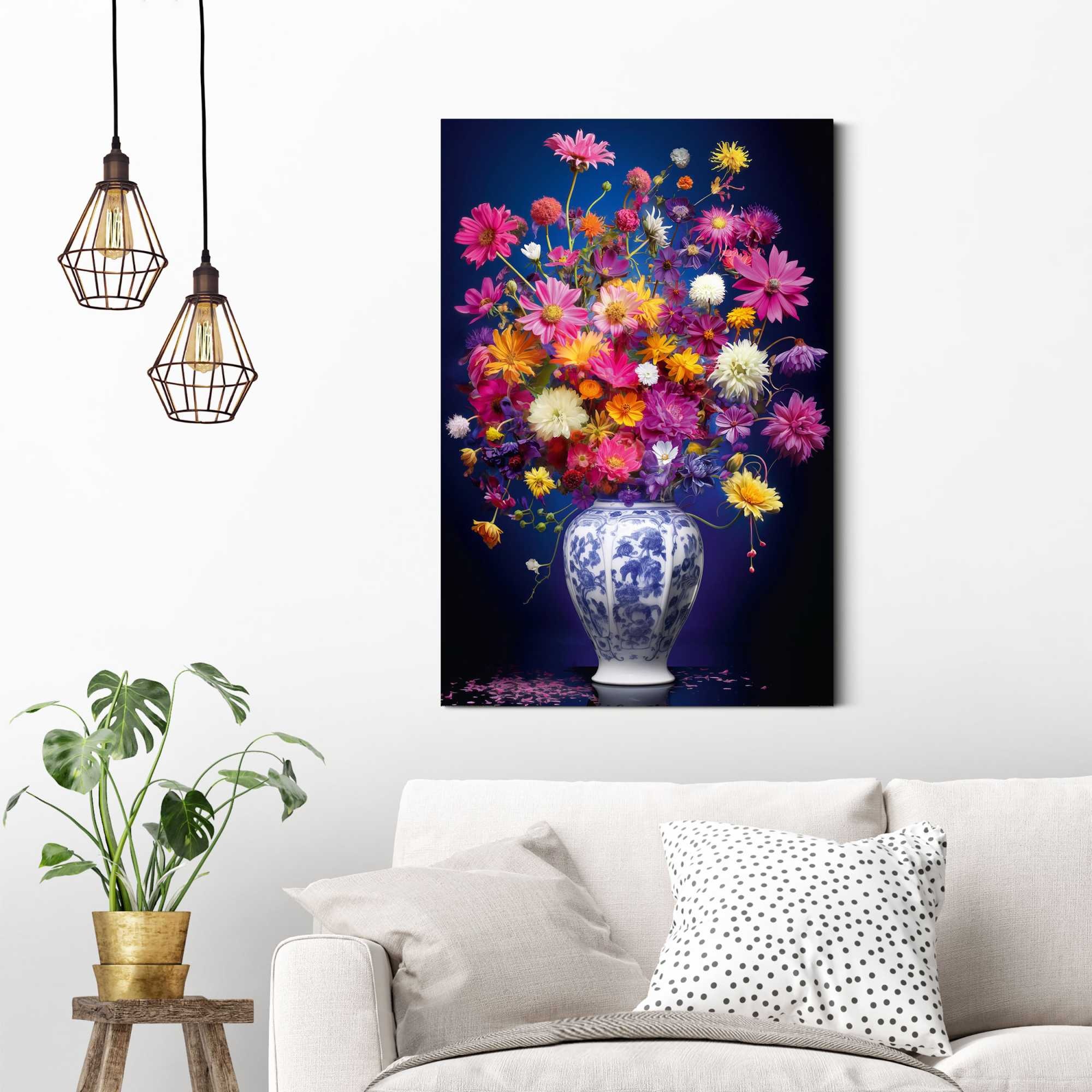 Image of Reinders Deco-Panel "Delft Flowers"