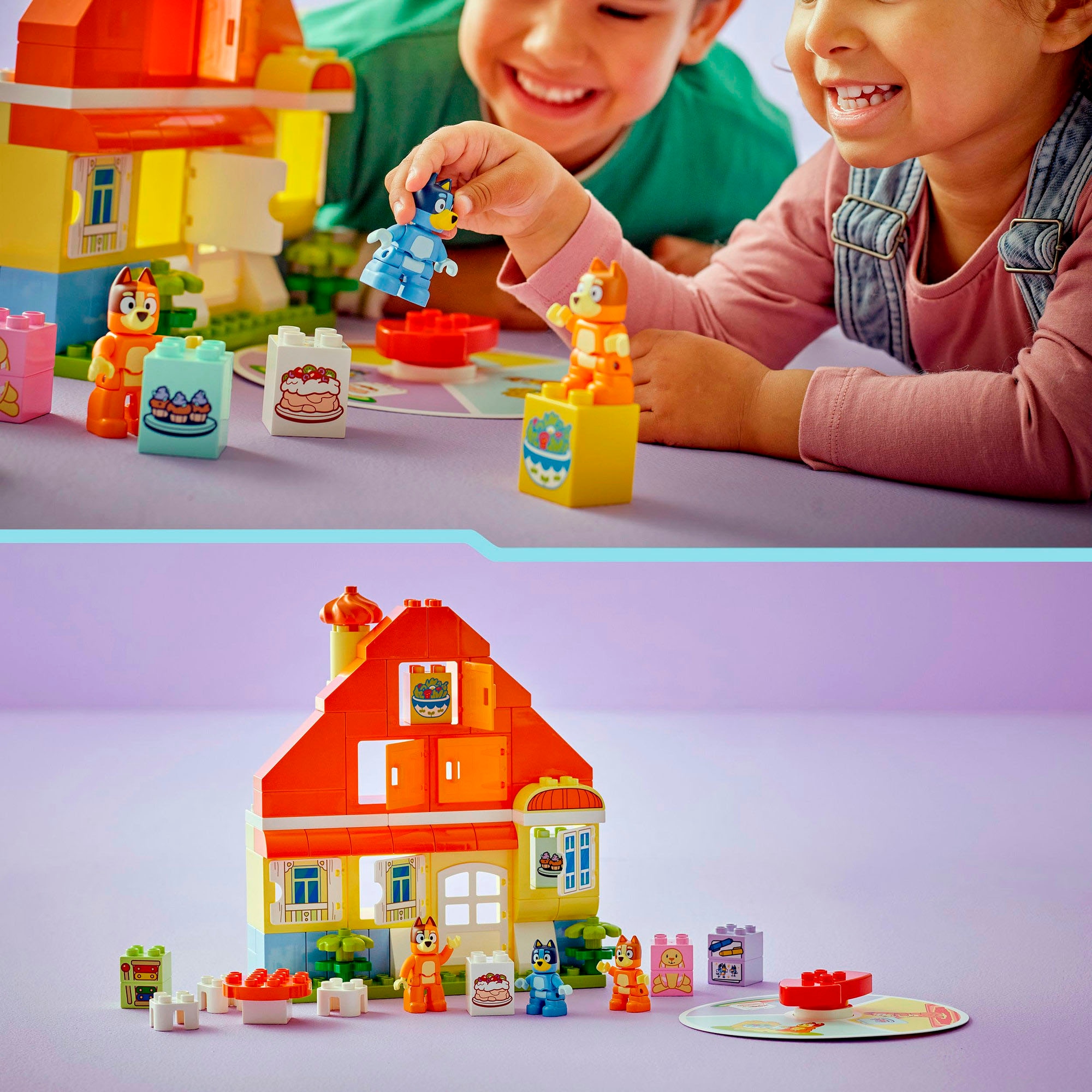 LEGO® Pions de construction »Blueys Familienhaus mit Memory-Spiel (10459), LEGO DUPLO Bluey« fabriqué en Europe