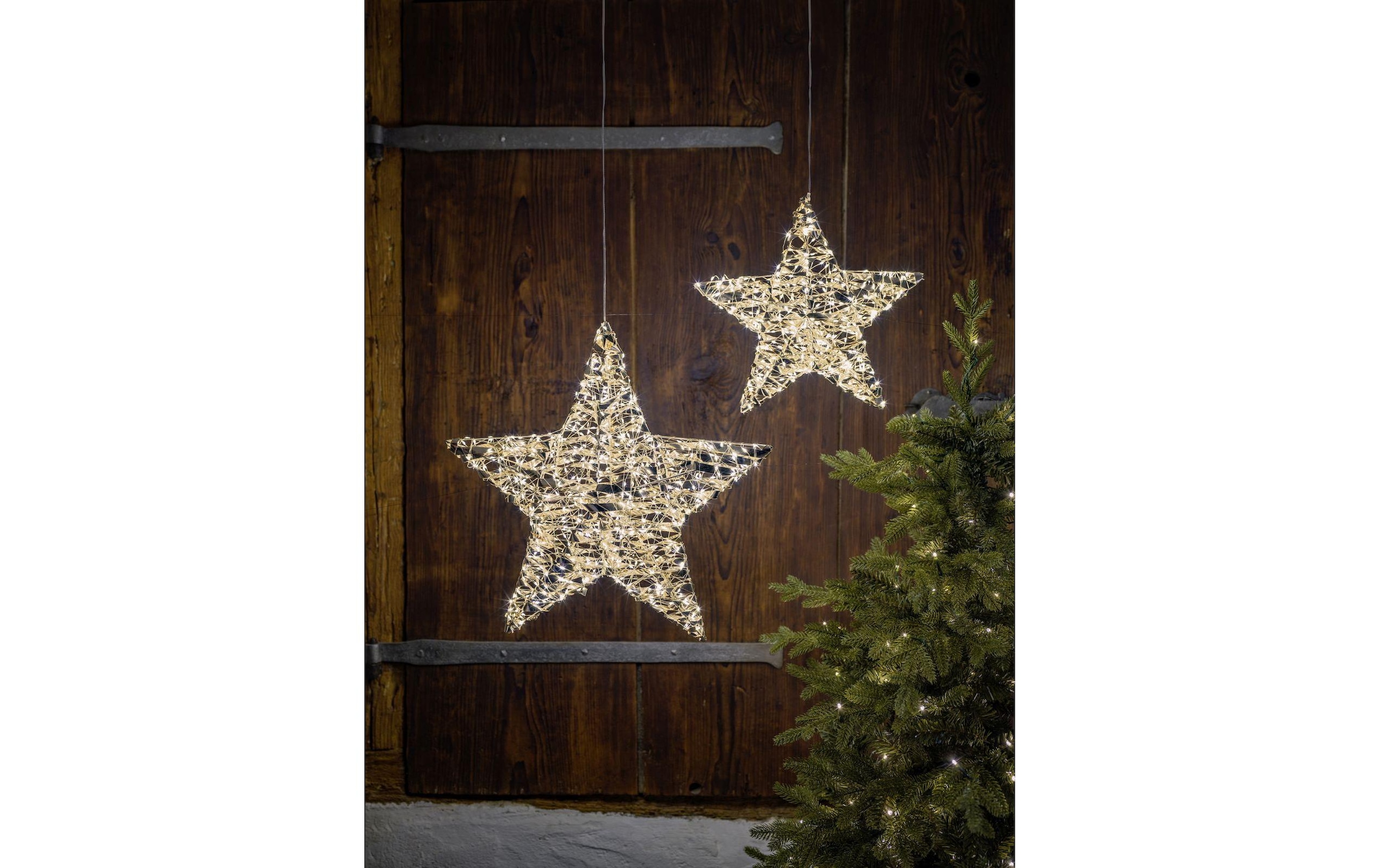 STT LED Dekofigur »hanging star, 50« Warmweiss