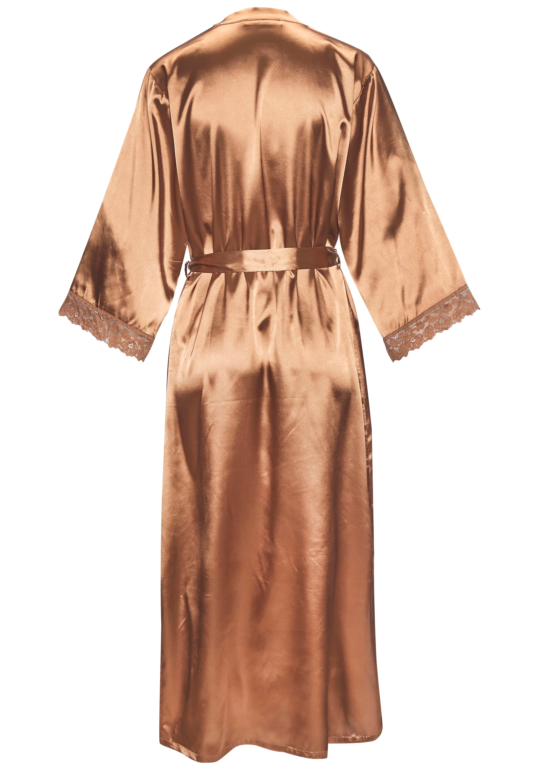 LASCANA Kimono 1-teilig,  Mit spitze besetzte Ärmel