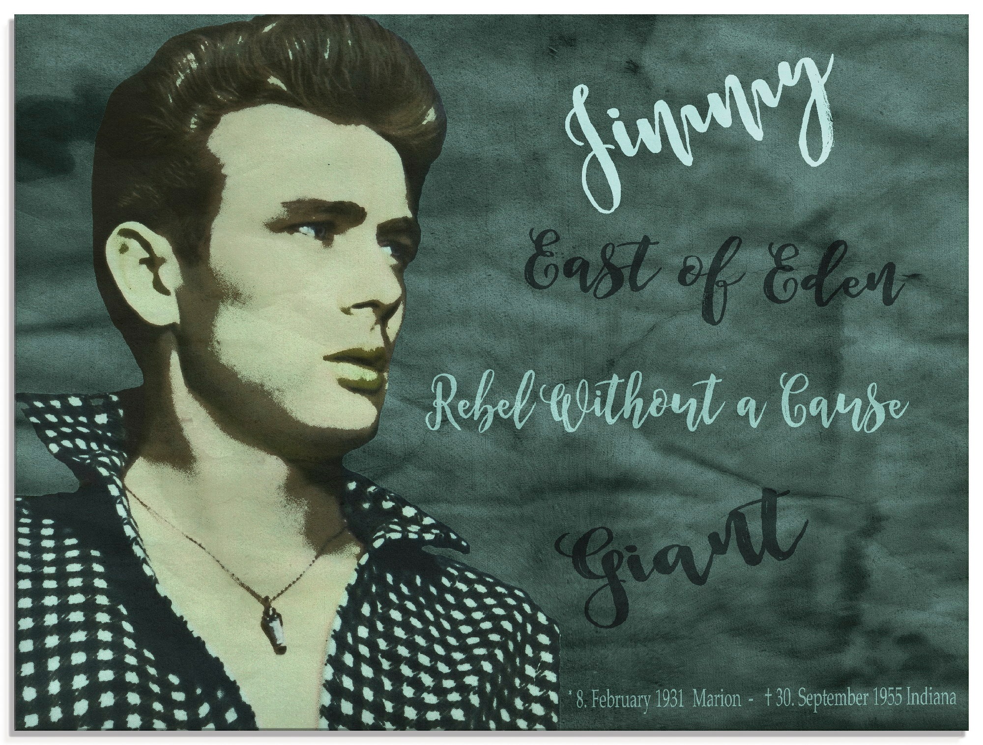 Image of Artland Glasbild »Legende James«, Stars, (1 St.) bei Ackermann Versand Schweiz