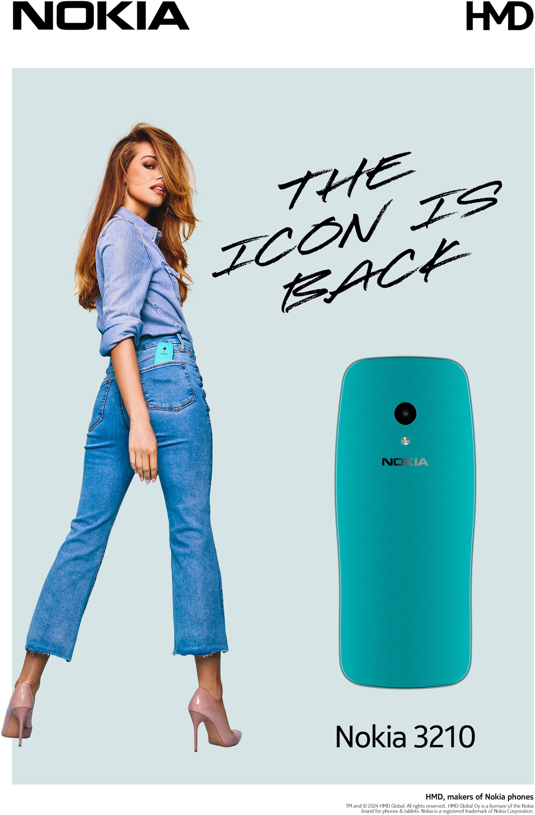 Nokia Téléphone portable »3210« scuba blue