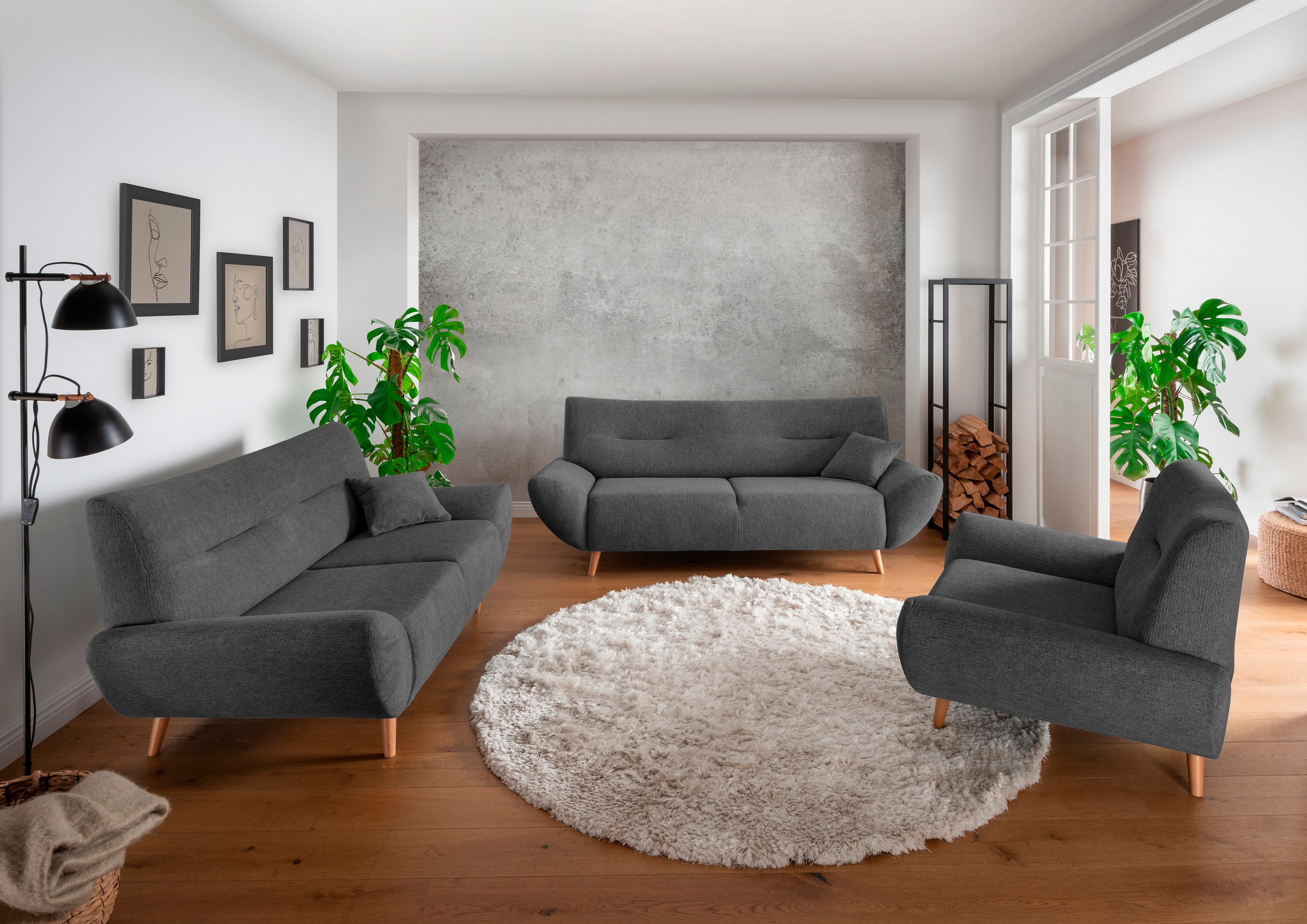 Home affaire 2-Sitzer »Drago« frei im Raum stellbar, inkl. 1 Zierkissen