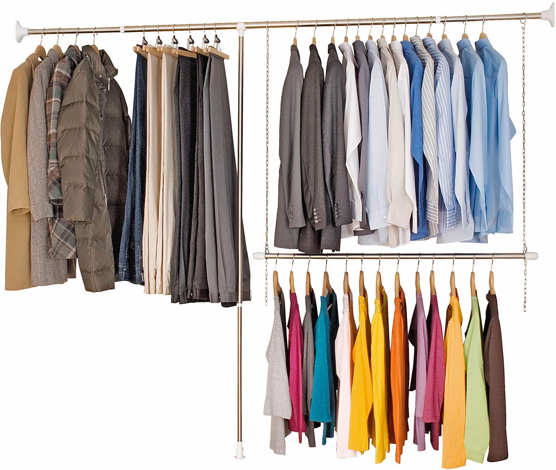 WENKO Teleskopregal »Garderobe«, (Set, 3 St.) à bas prix