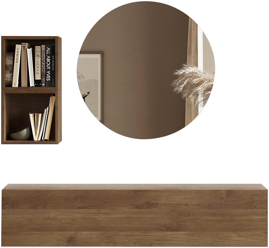 Image of Home affaire Garderoben-Set "Infinity, 3tlg. Breite 138 cm, Höhe variabel, moderne Garderobe" Spar-Set, 3 Stk. tlg.