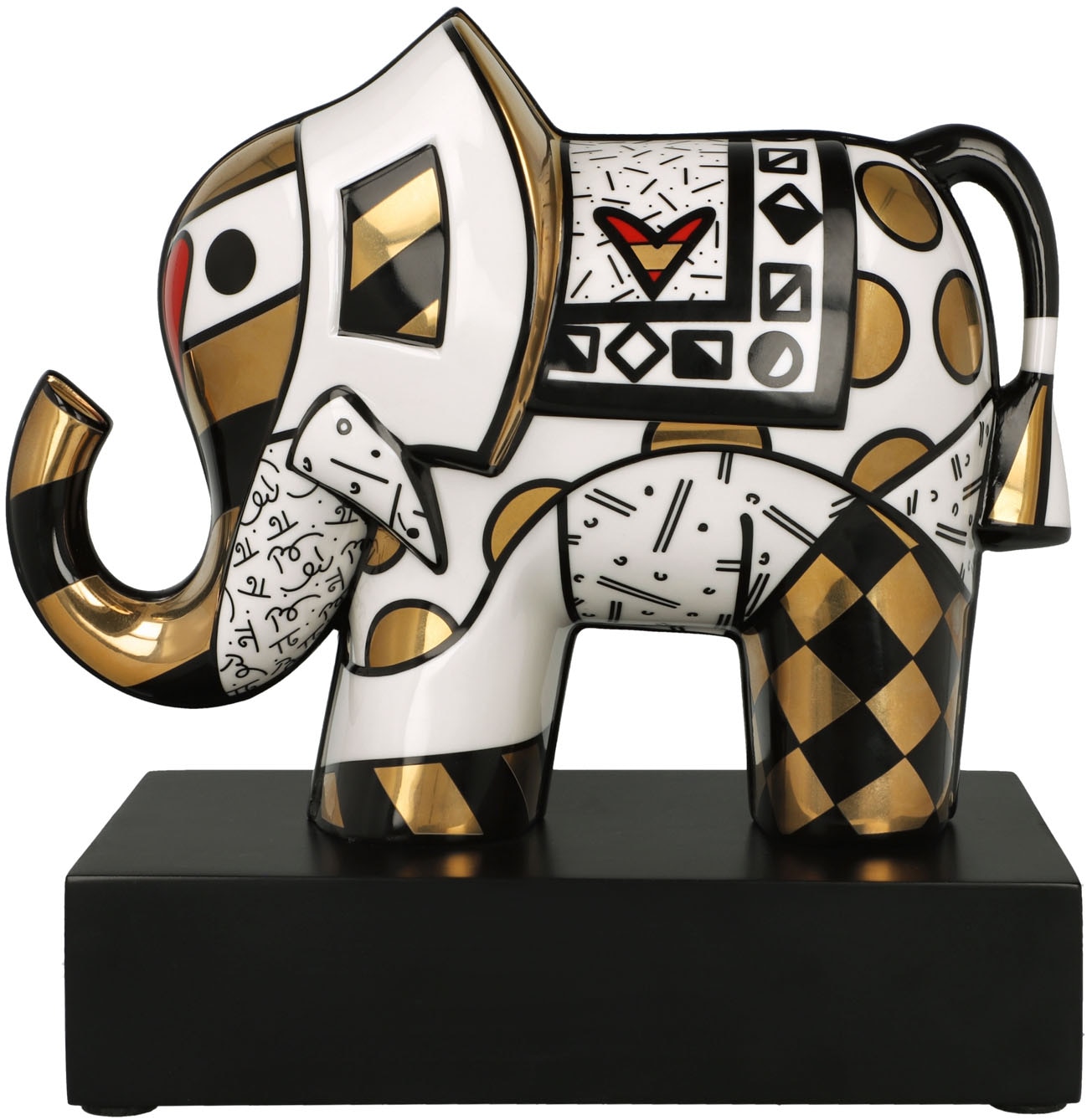 Image of Goebel Sammelfigur "Figur Romero Britto - Golden Great India 2"