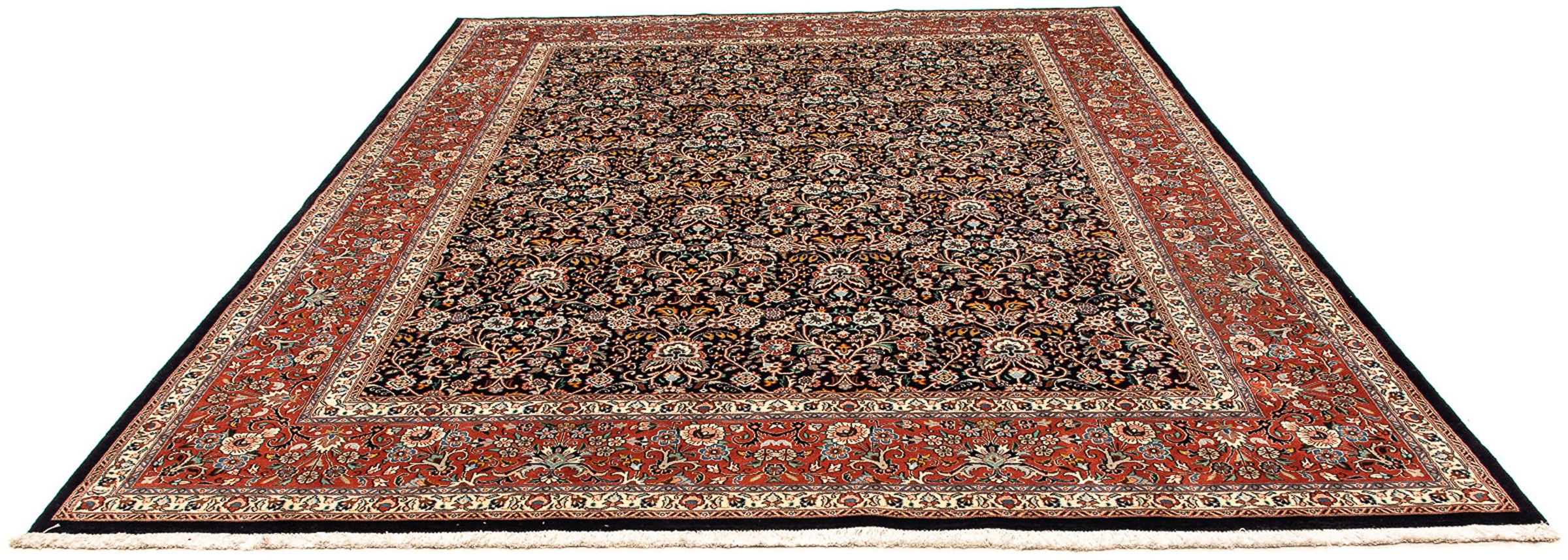 Image of morgenland Orientteppich »Perser - Classic - 337 x 249 cm - dunkelblau«, rechteckig, 10 mm Höhe, Wohnzimmer, Handgeknüpft, Einzelstück mit Zertifikat bei Ackermann Versand Schweiz