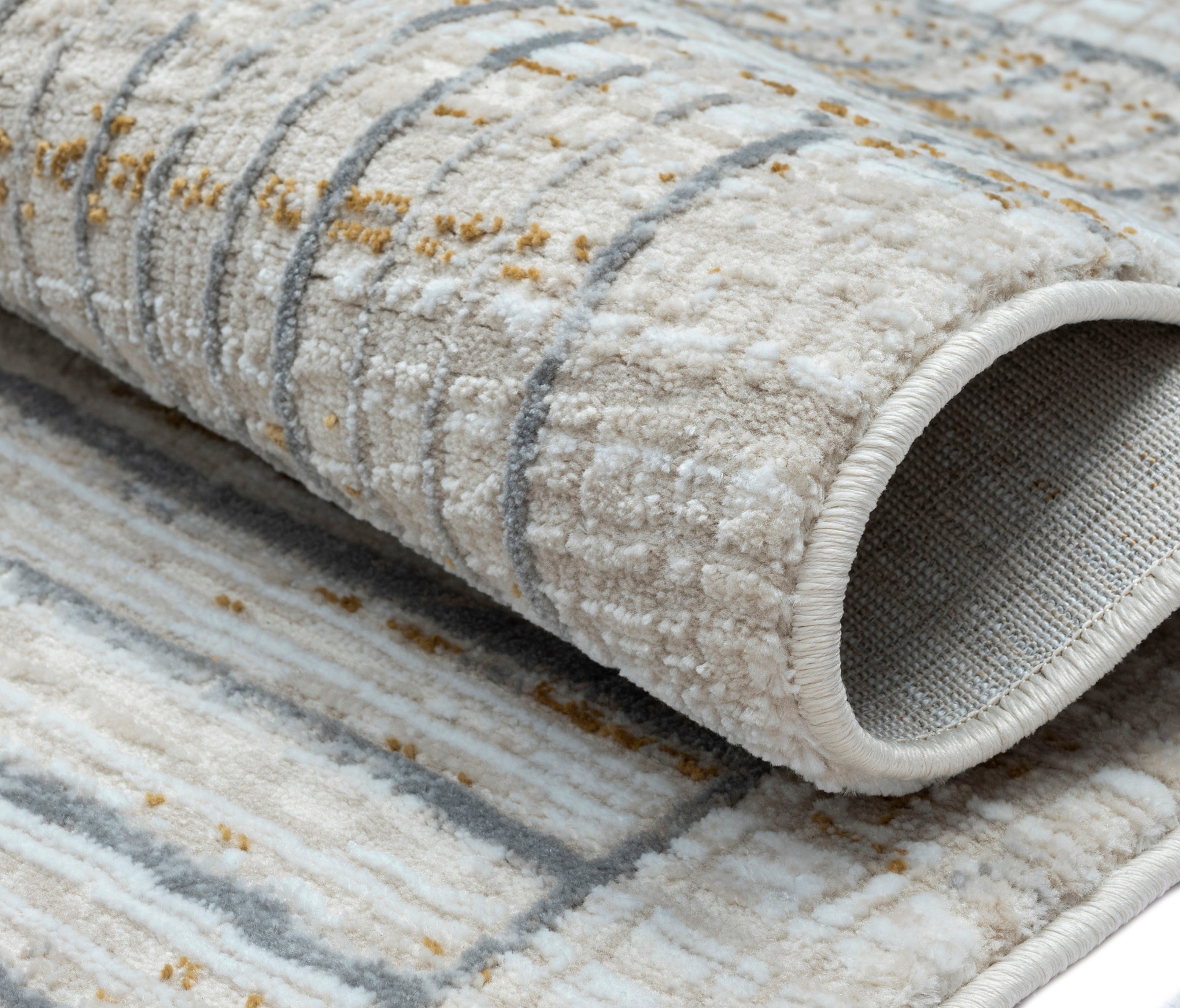 Myflair Möbel & Accessoires Teppich »My Love, LAGERRÄUMUNG!« rechteckig 10 mm Höhe Kurzflor, Retro-Style, besonders weich durch Microfaser, mit Fransen