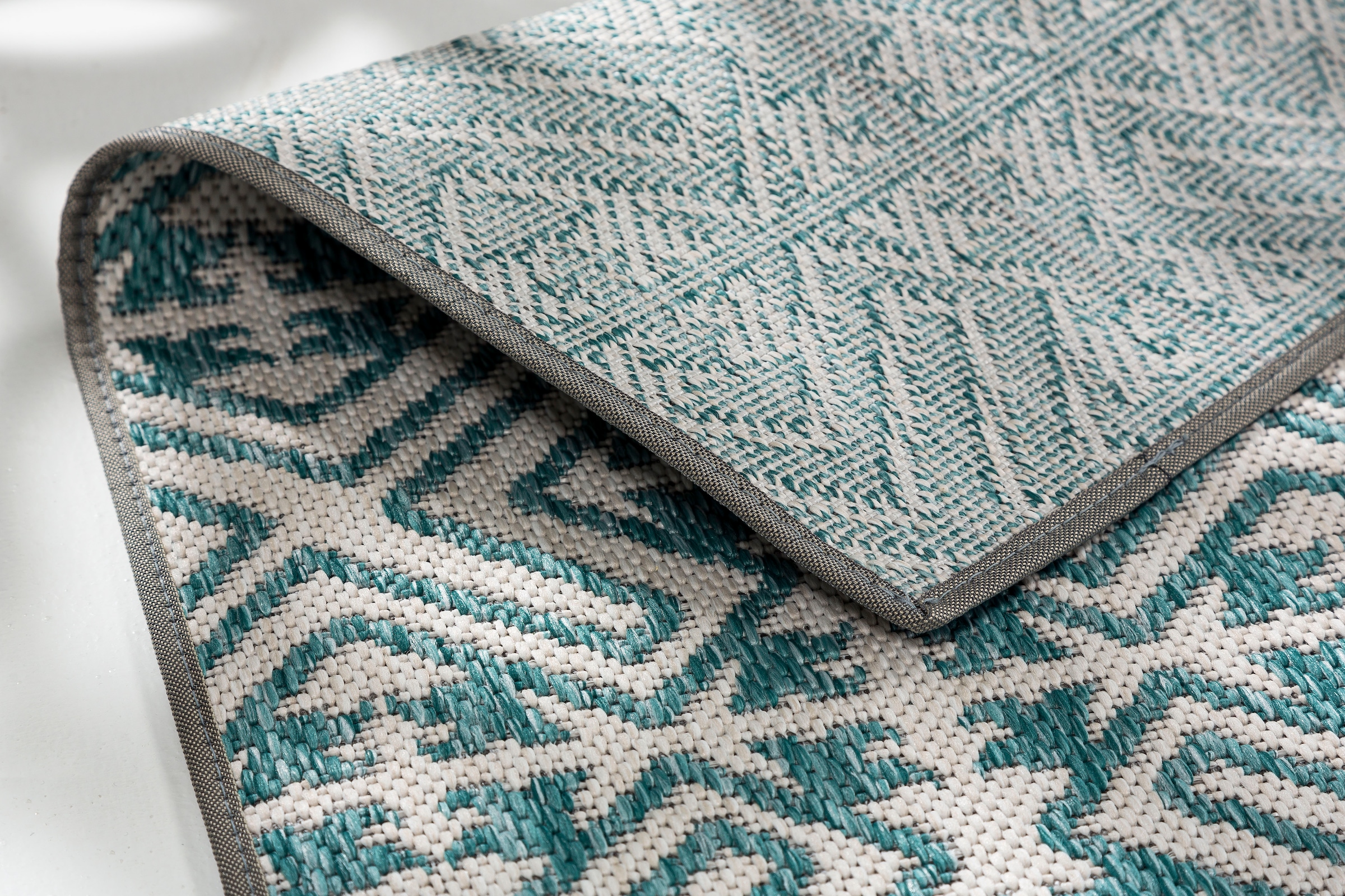 SCHÖNER WOHNEN-Kollektion Teppich »Parkland 6351 222«, rechteckig, 5 mm Höhe, In- und Outdoor geeignet, eleganter Flachflorteppich