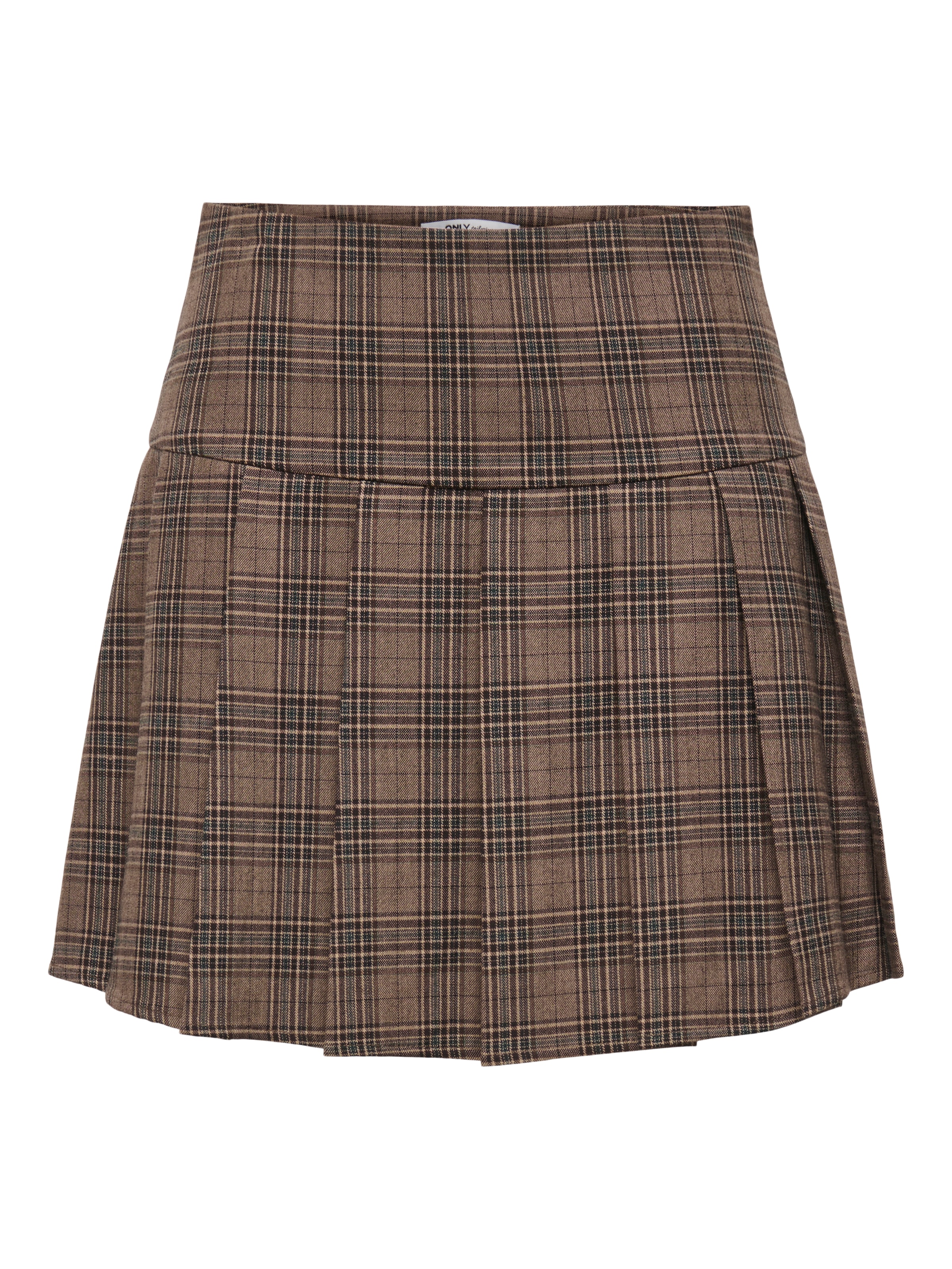 ONLY Minirock »ONLTARY CHECK PLEAT SKIRT TLR« Kunstfaser, Karo, Plissee-Falten