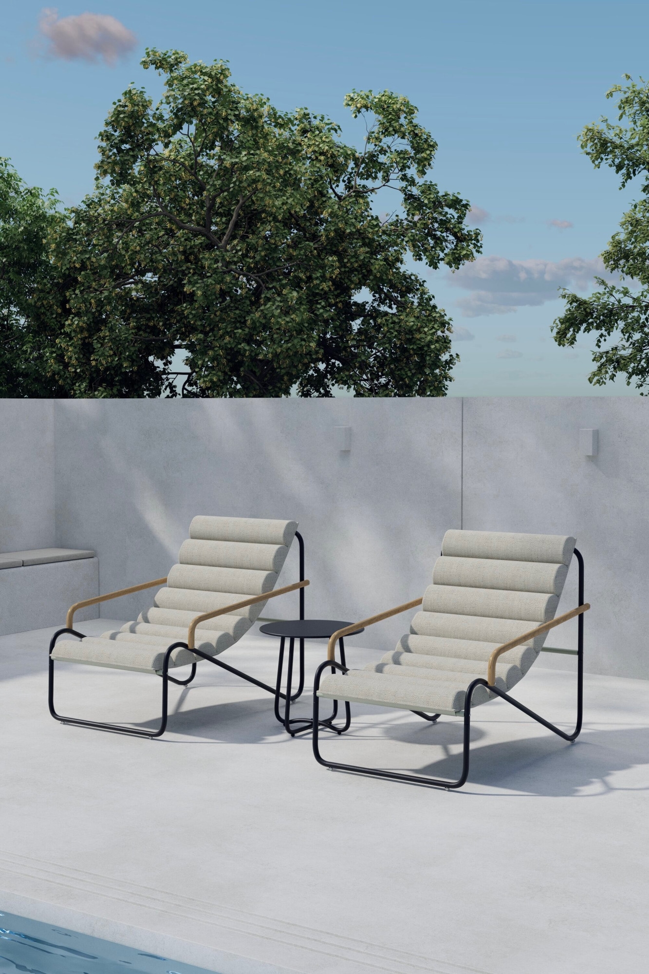 Image of Venture Home Gartenlounge-Set "Ithaka, grosszügiges Outdoor-Set für hohen Sitzkomfort" 3 tlg. Loungemöbel mit Stoffbezug, angenehm, weich