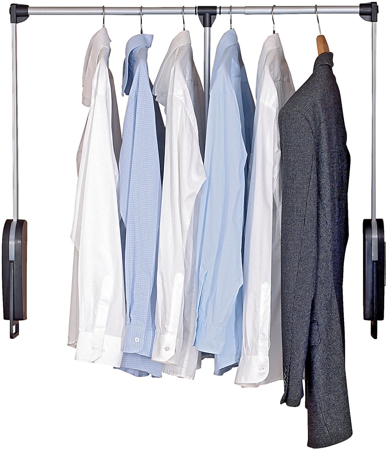 WENKO Kleiderstange »Garderobenlift«, schwenkbar, belastbar bis 10 kg, für Schrankinnenmasse 87-130 cm Breite