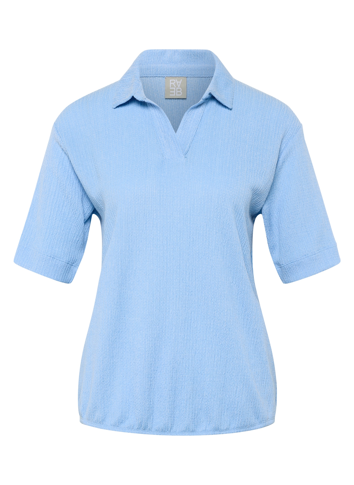 Rabe Poloshirt in Crinkle-Optik