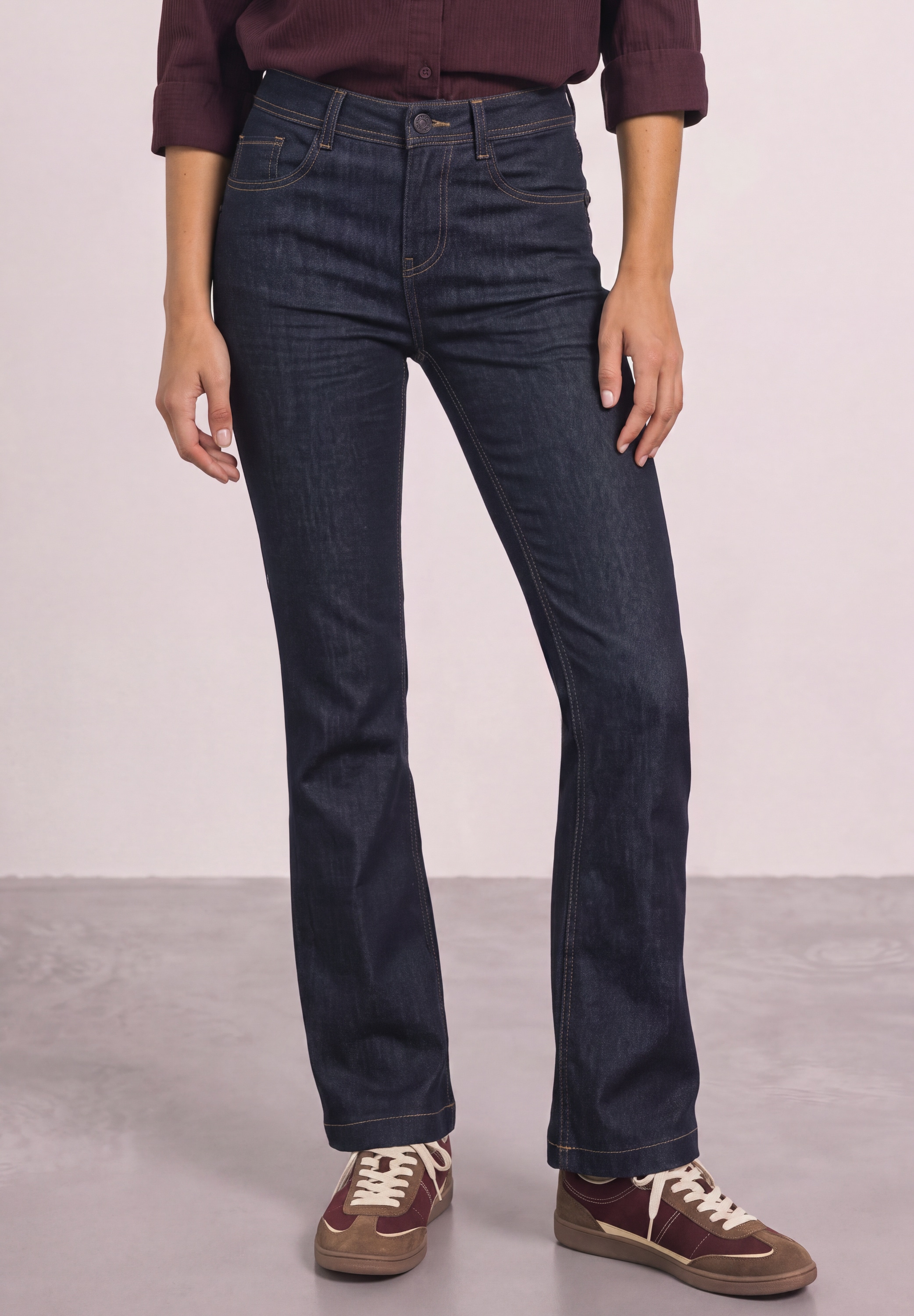 Image of STREET ONE Bootcut-Jeans "Style Blaire" im Slim Fit / mit Stretch
