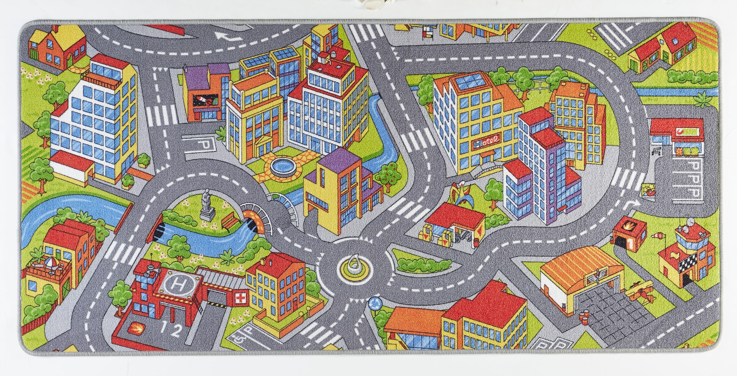 Image of HANSE Home Kinderteppich "Smart City" rechteckig 0,65 mm Höhe Kurzflor, Kinderteppich, Rutschfest, Spielteppich, Kinderzimmer