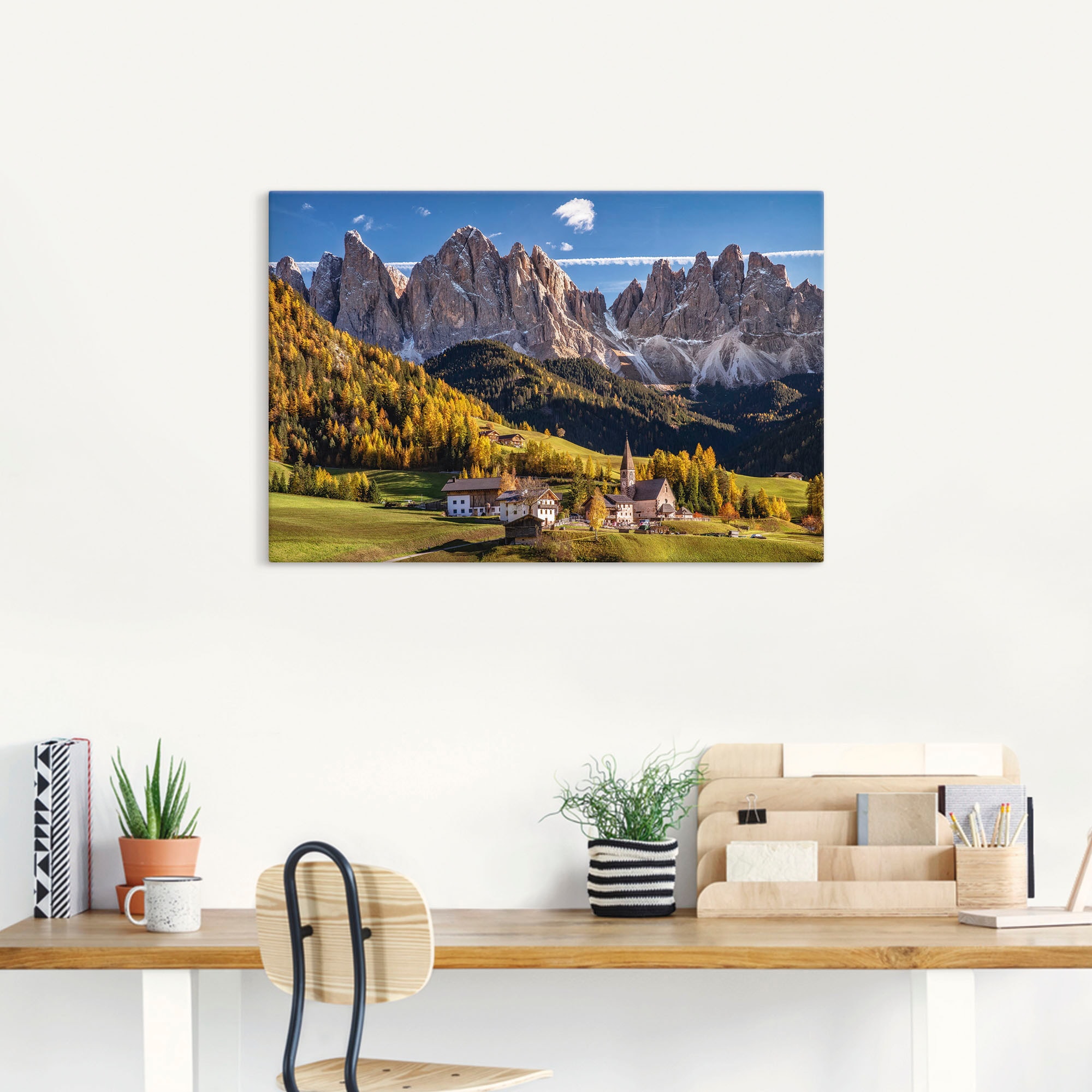 Artland Wandbild »Herbst in Südtirol«, Berge & Alpenbilder, (1 St.), als Leinwandbild, Poster in verschied. Grössen