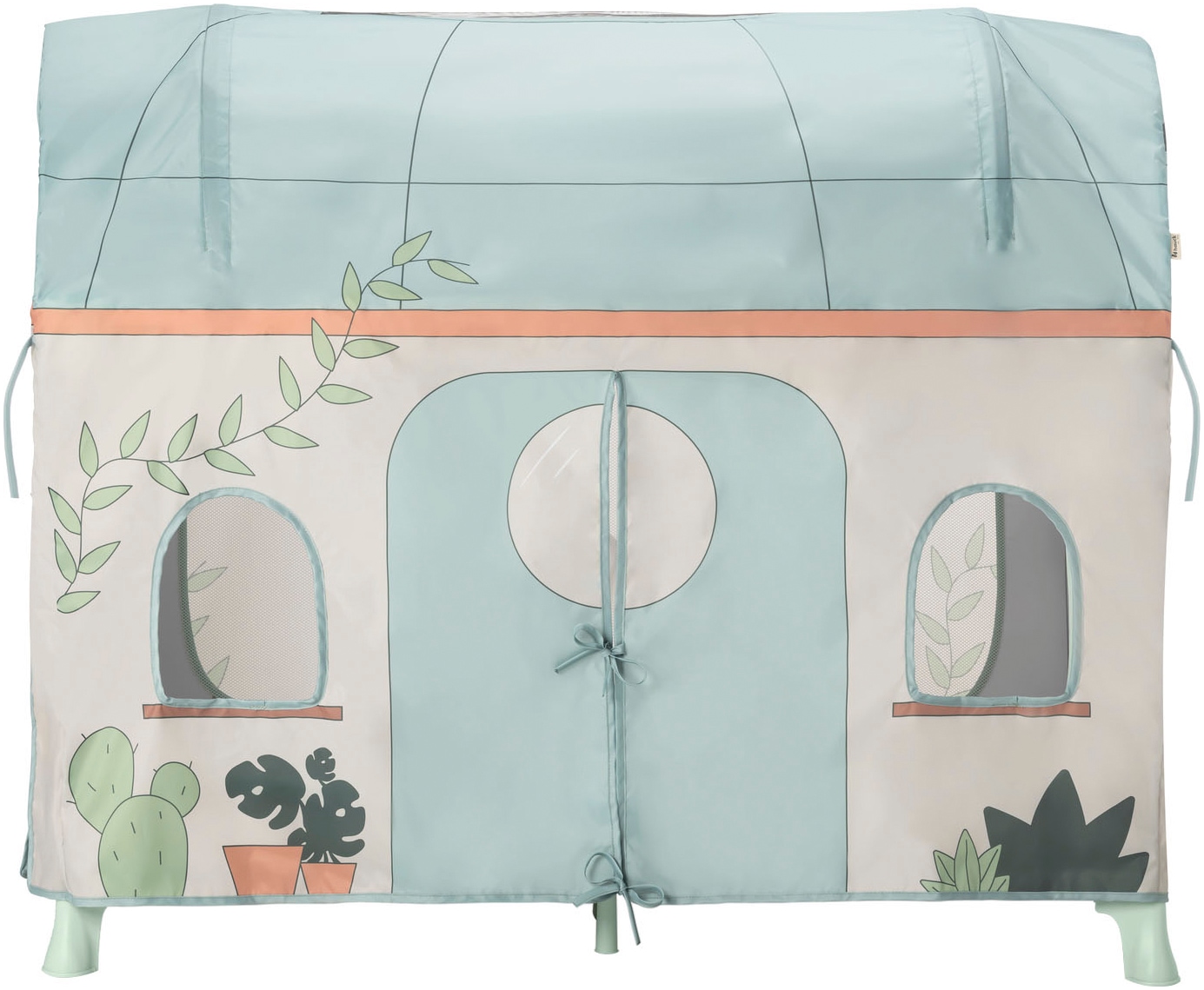 Hauck Bettzelt »Travel Bed Cover, Plants« Ergänzung für hauck Reisebetten (120 x 60 cm)