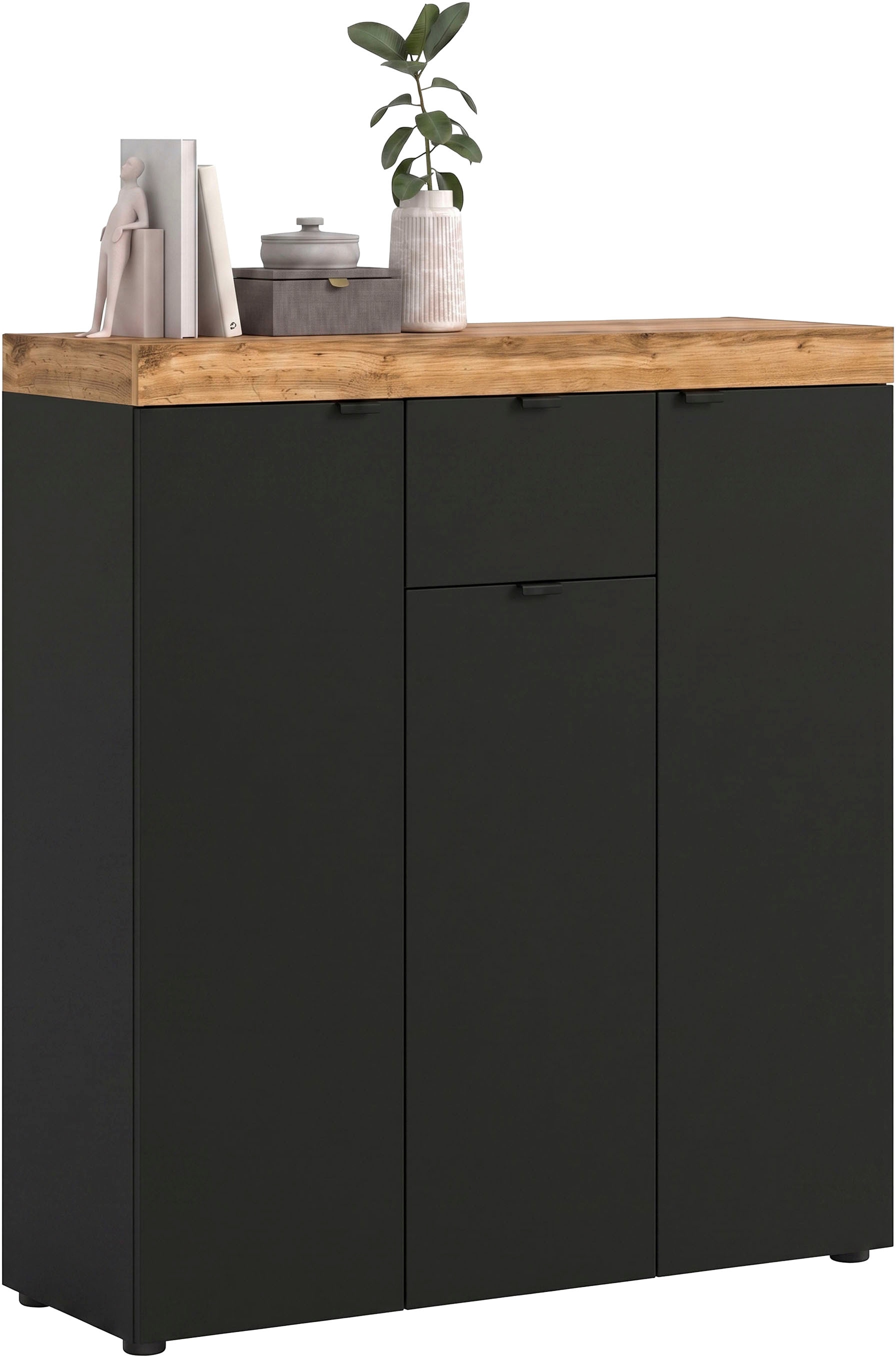 GOODproduct Highboard »MAMBO II, Breite 105cm, 3 Türen, 1 Schubkasten, 9 Fächer« 1 Stk. tlg. Kommode, Sideboard, Wohnzimmer, Schlafzimmer
