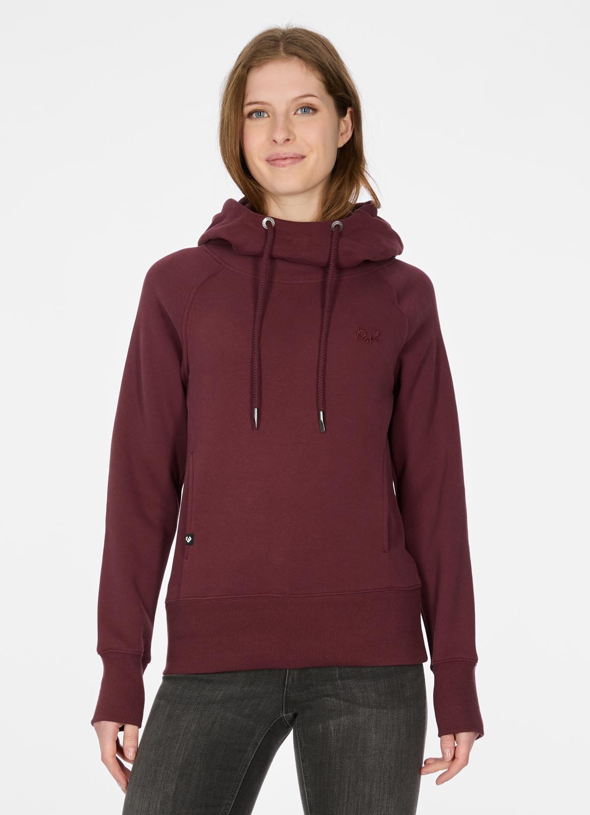 Ragwear Sweat à capuche »ELNOA«, brushed, stretchy, super softe Qualität, mit breitem Saum und Kapuze
