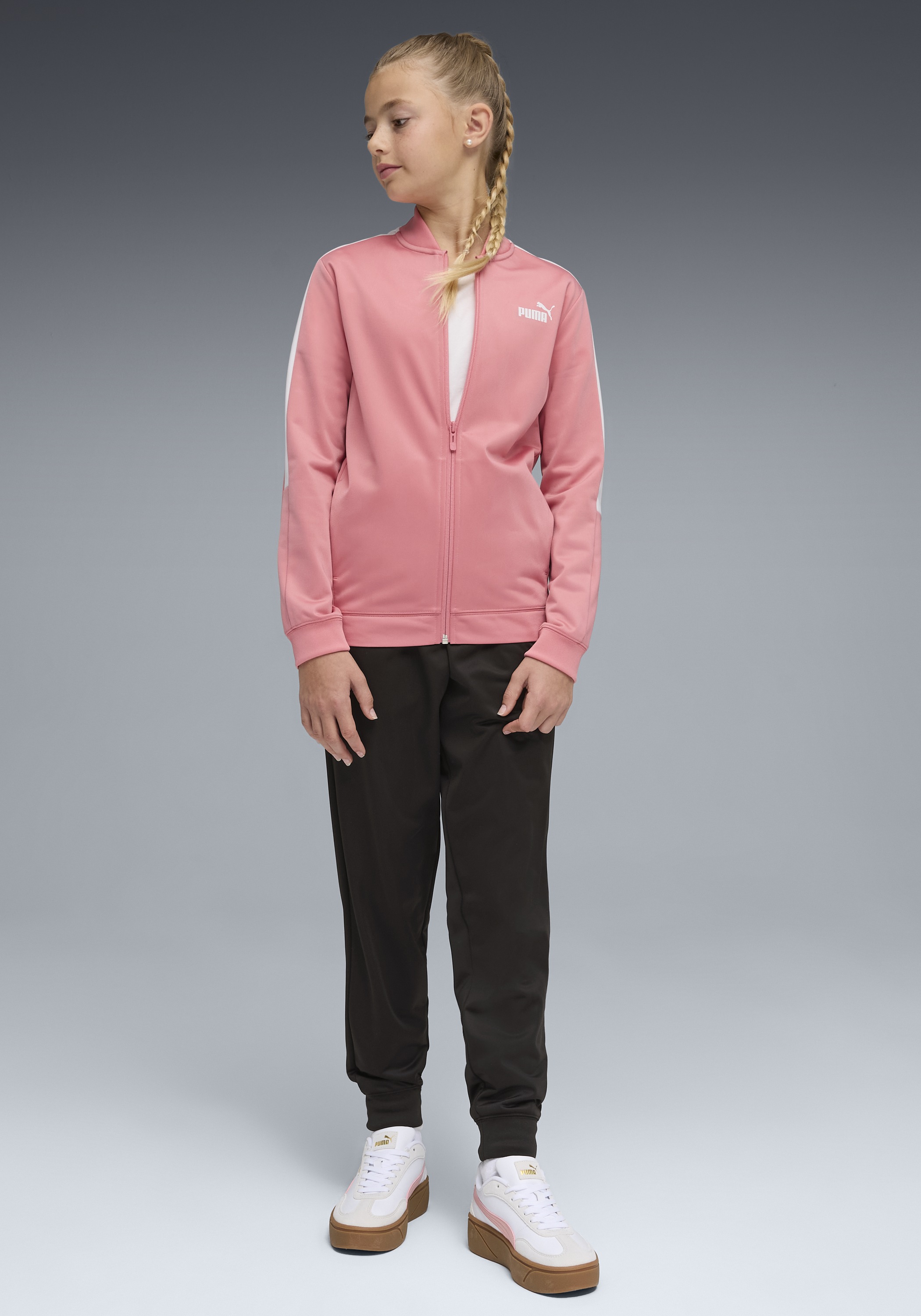 Image of PUMA Trainingsanzug "POLY BASEBALL SUIT G" 2 tlg. 2-teilig, mit Stehkragen, mit elastischem Bund