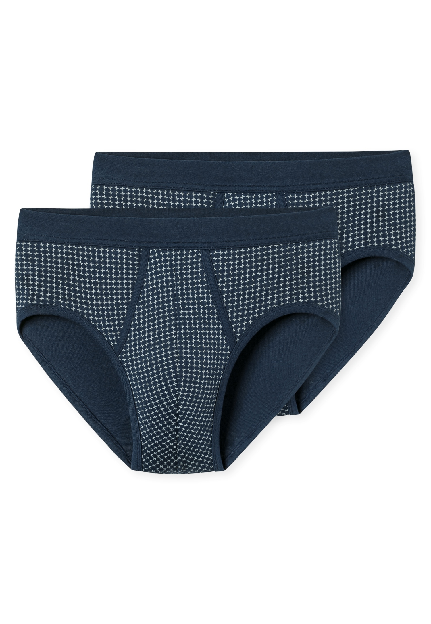 Image of Schiesser Slip "Original Classics" 2er-Pack, mit kontrastfarbenem Karomuster