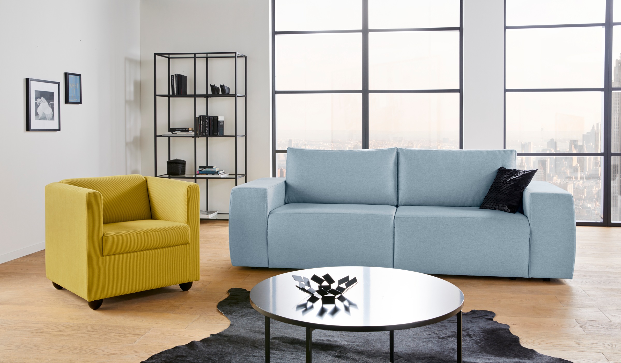 LOOKS by Wolfgang Joop Big-Sofa »LooksII«, geradlinig und komfortabel