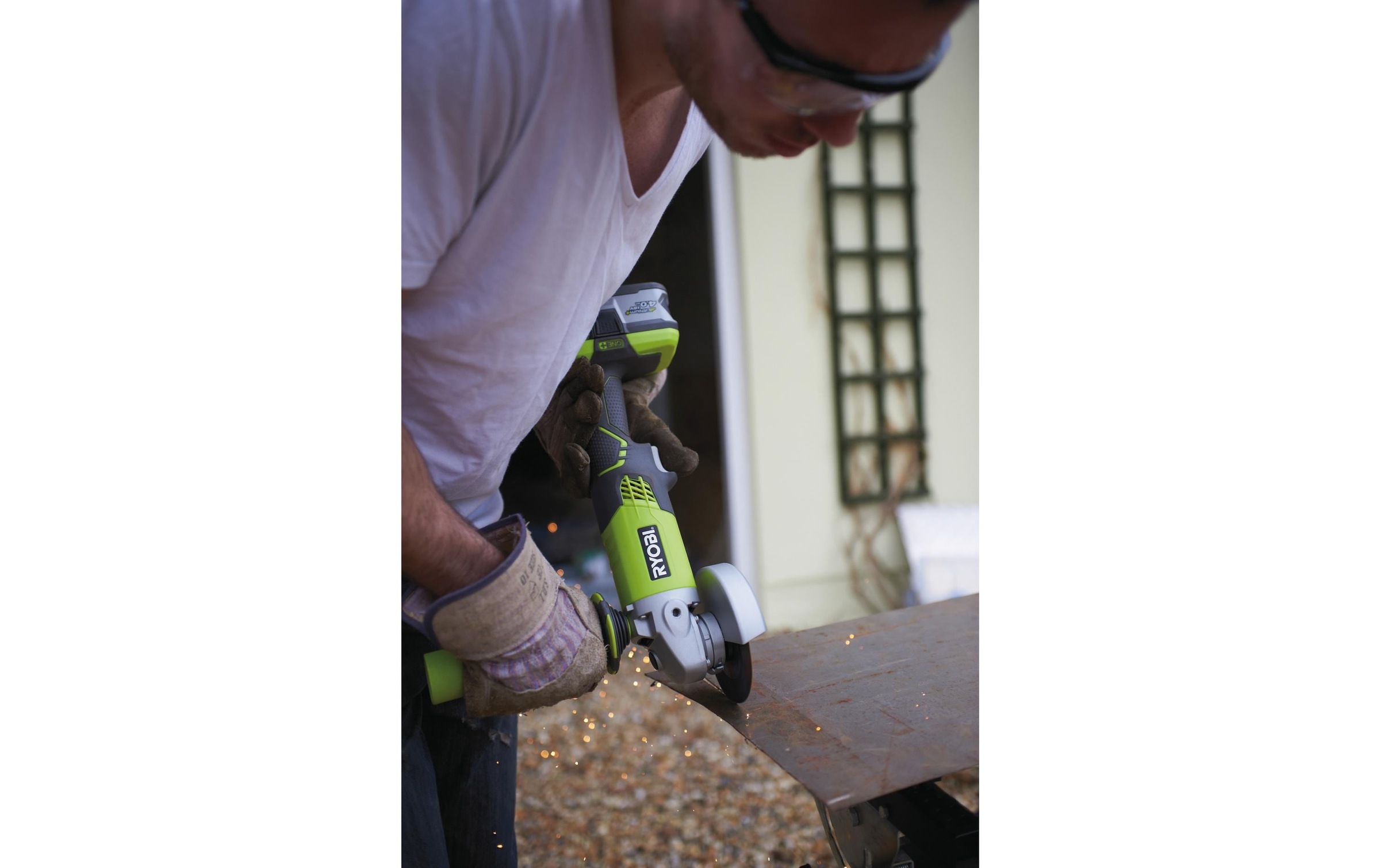 Akku-Winkelschleifer »RYOBI R180AG-0, Solo, Ø 115 mm«