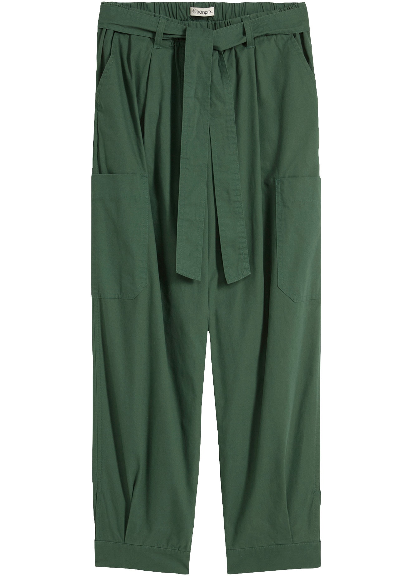 bonprix Cargohose  Loose Fit, mit Bindegürtel, aus Baumwolle, in verschiedenen Grössen