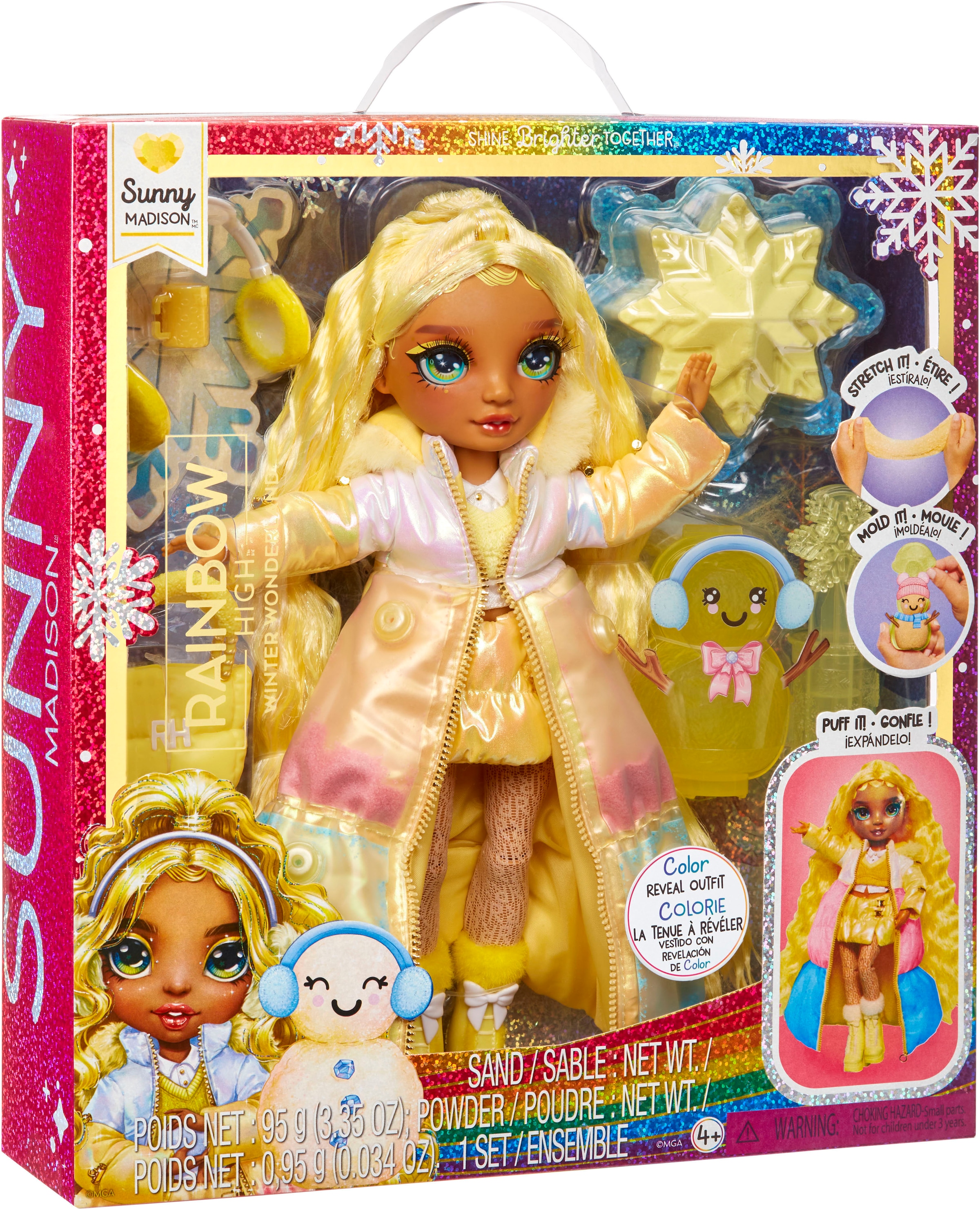 RAINBOW HIGH Poupée à habiller »Winter Wonderland Doll - Sunny (Yellow)«