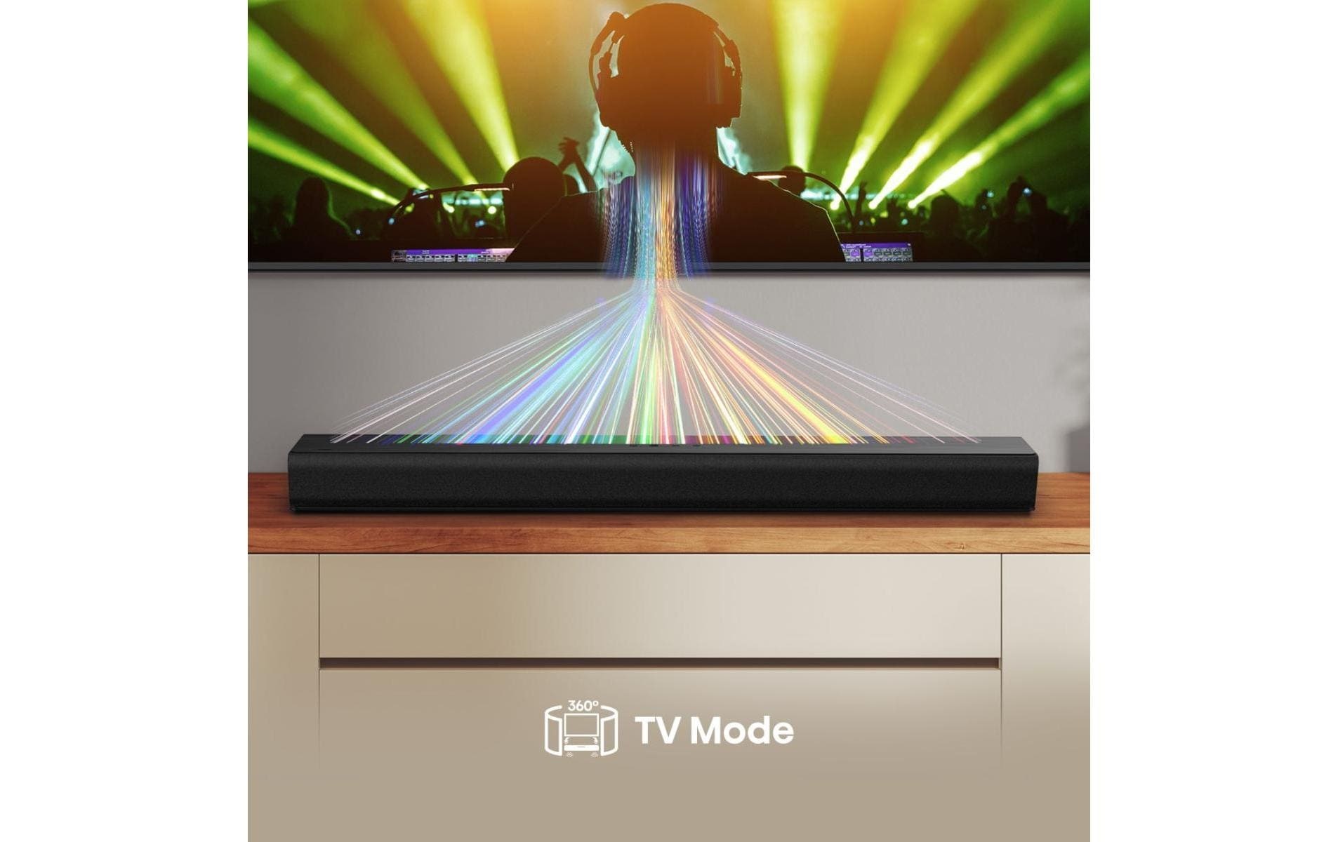 Hisense Soundbar »HS1000« 2.0 (Bluetooth Dolby Digital | EQ Modi | Kabellos | Lautstärkeanpassung | USB-Wiedergabe 120 W)