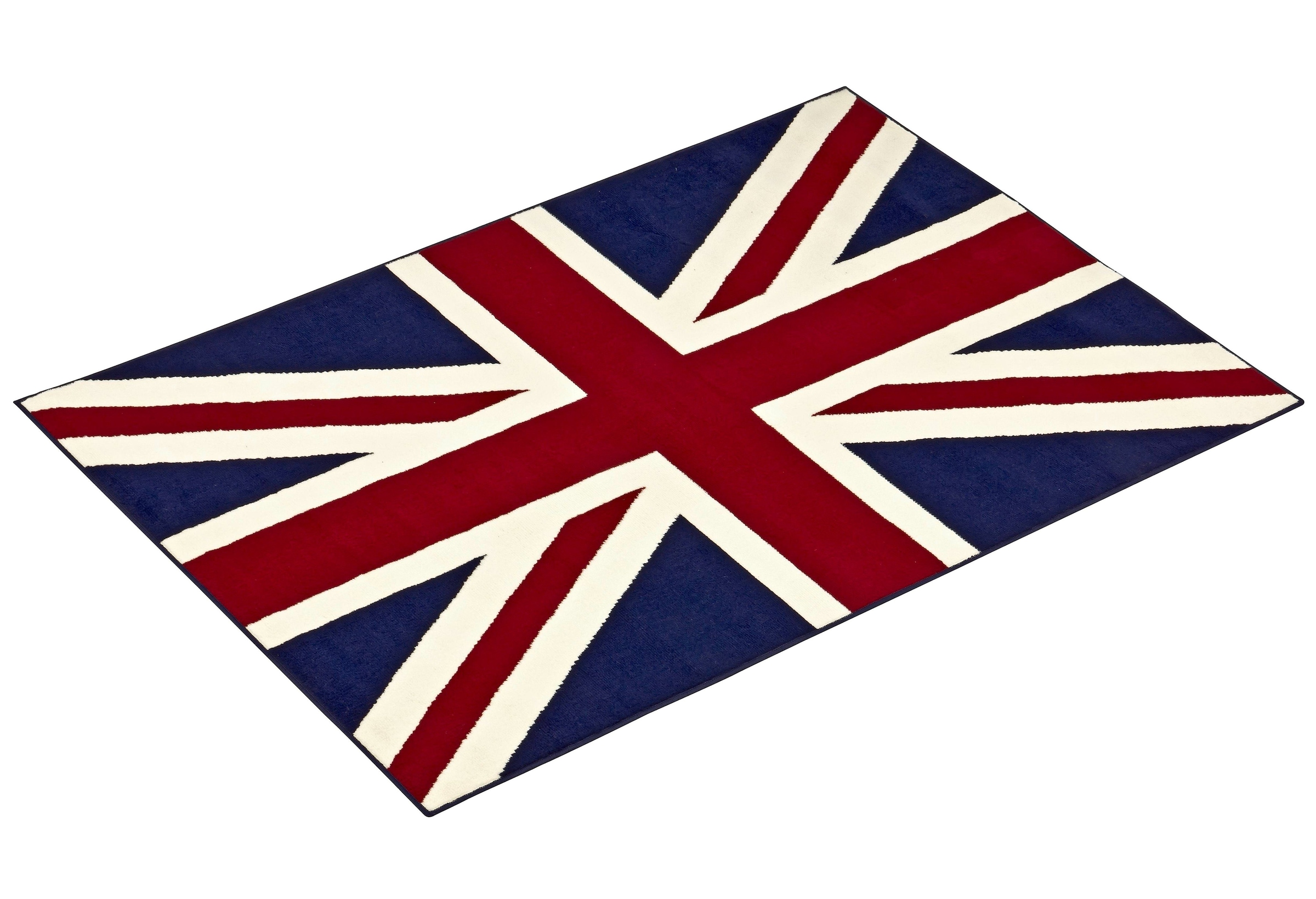 Teppich »Union Jack«, rechteckig, Kurzflor, Rutschfest, Flaggen Motiv, Wohnzimmer,...