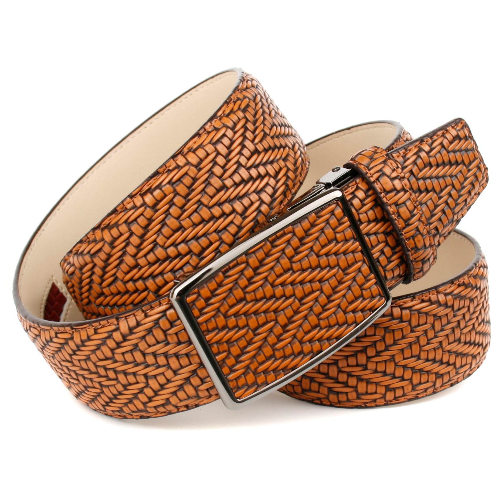 Image of Anthoni Crown Ledergürtel, in Flecht-Optik, cognac bei Ackermann Versand Schweiz