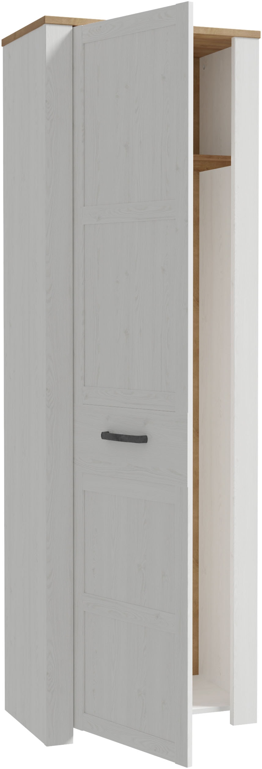 FORTE Armoire vestiaire »Garderobenschrank, Höhe 205,4cm, Soft Close, ausziehbare Kleiderstange« L/H/P 66,7/205,4/42 cm