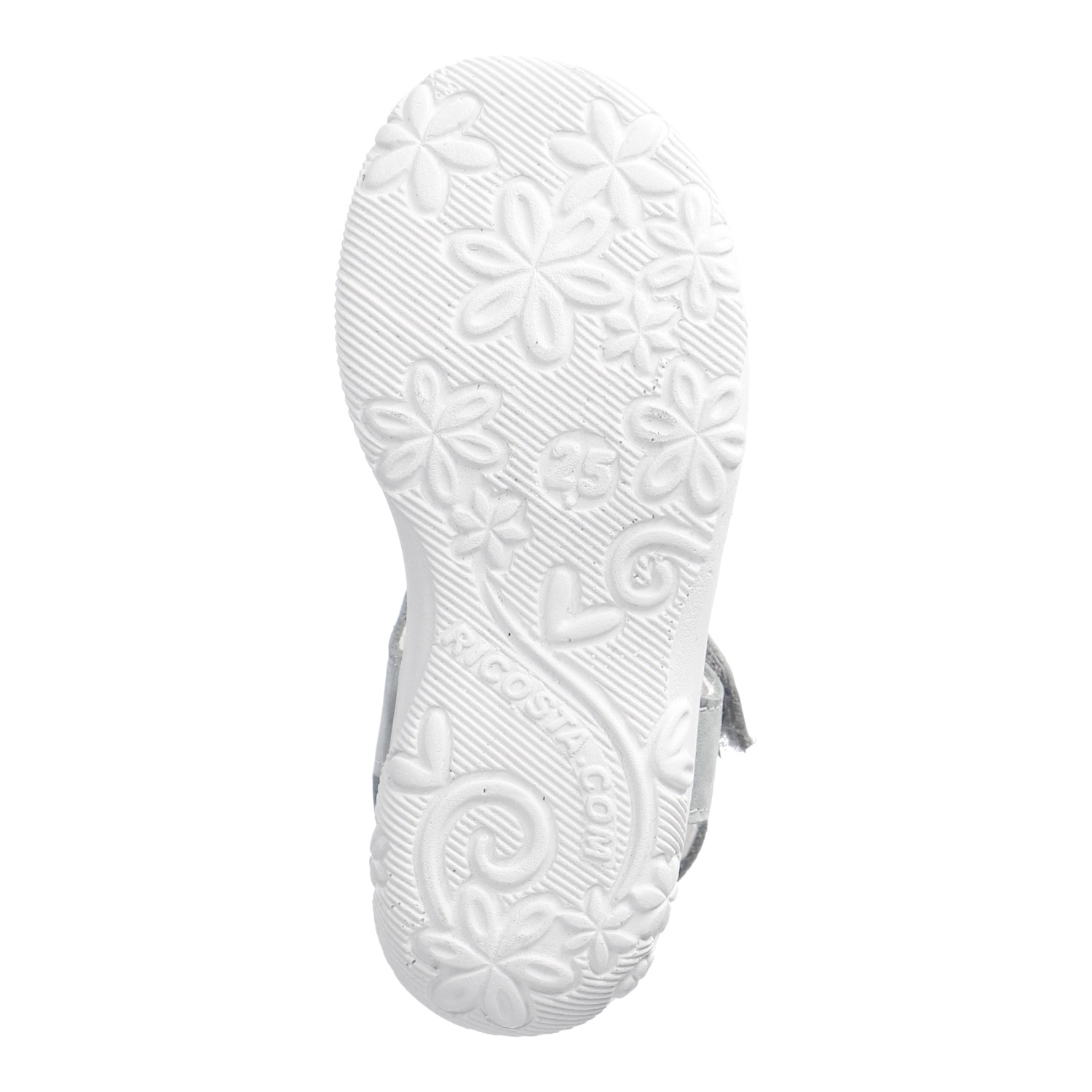 Ricosta Sandale »Mirella«  Chaussure à scratch avec décoration, gabarit de taille à télécharger