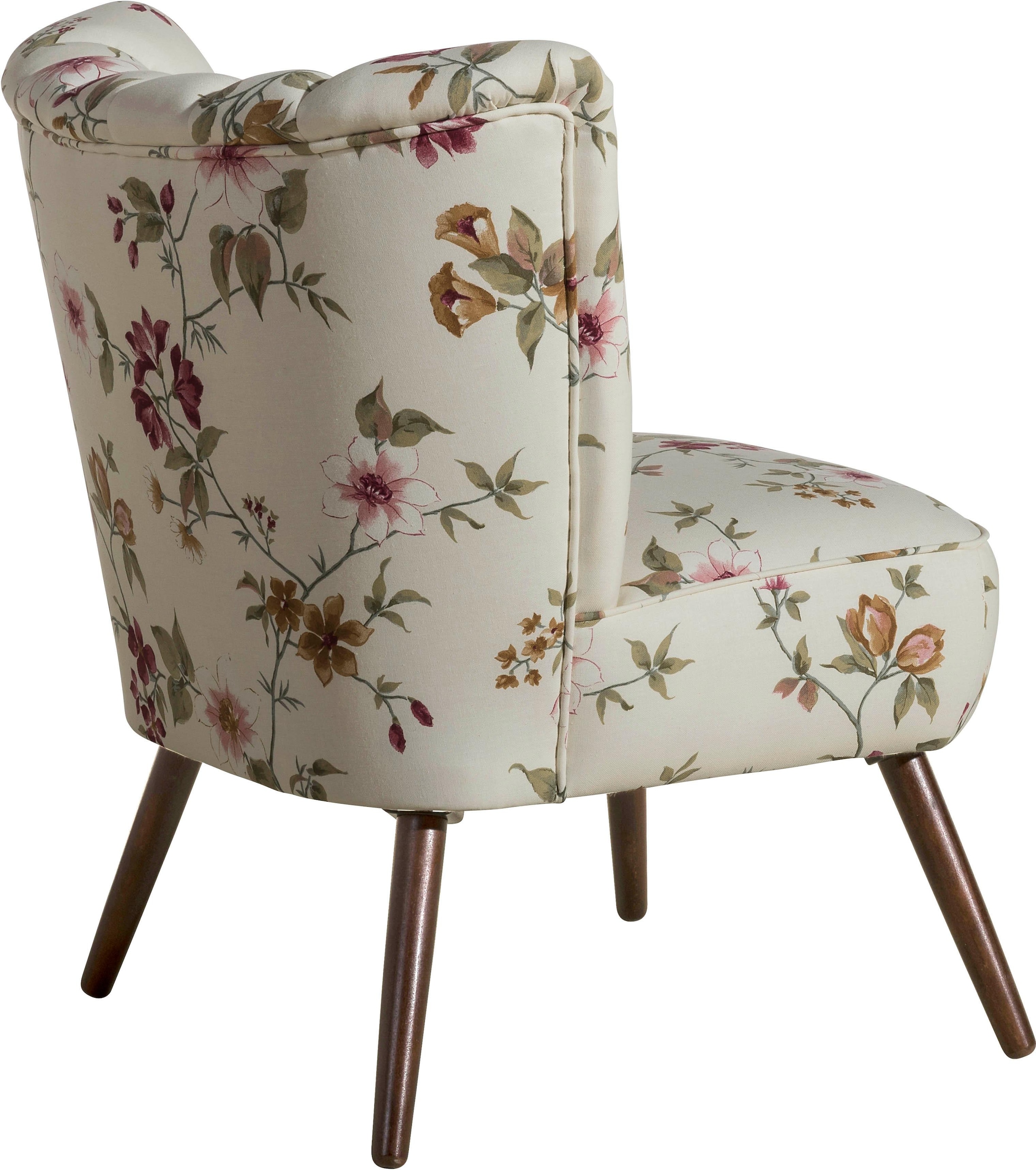 Max Winzer® Sessel »Aspen, Loungesessel«, im Retrostil, mit Blumenmuster