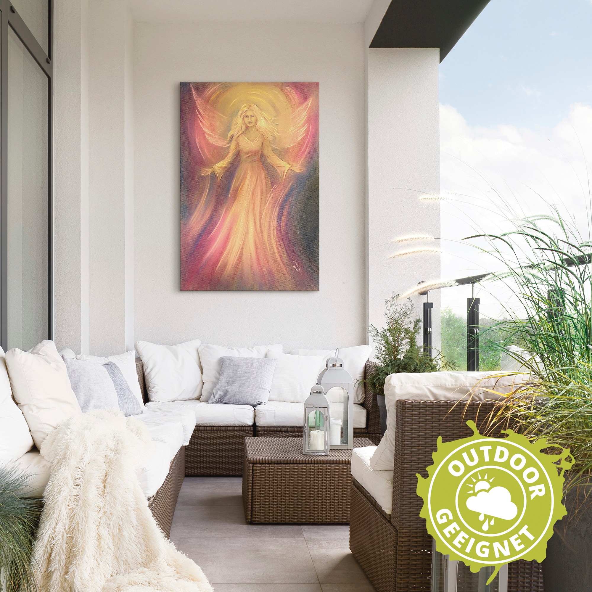 Artland Wandbild »Engel Licht Liebe - Spirituelle Malerei« Religion 1 Stk. tlg. als Alubild, Leinwandbild in verschied. Grössen